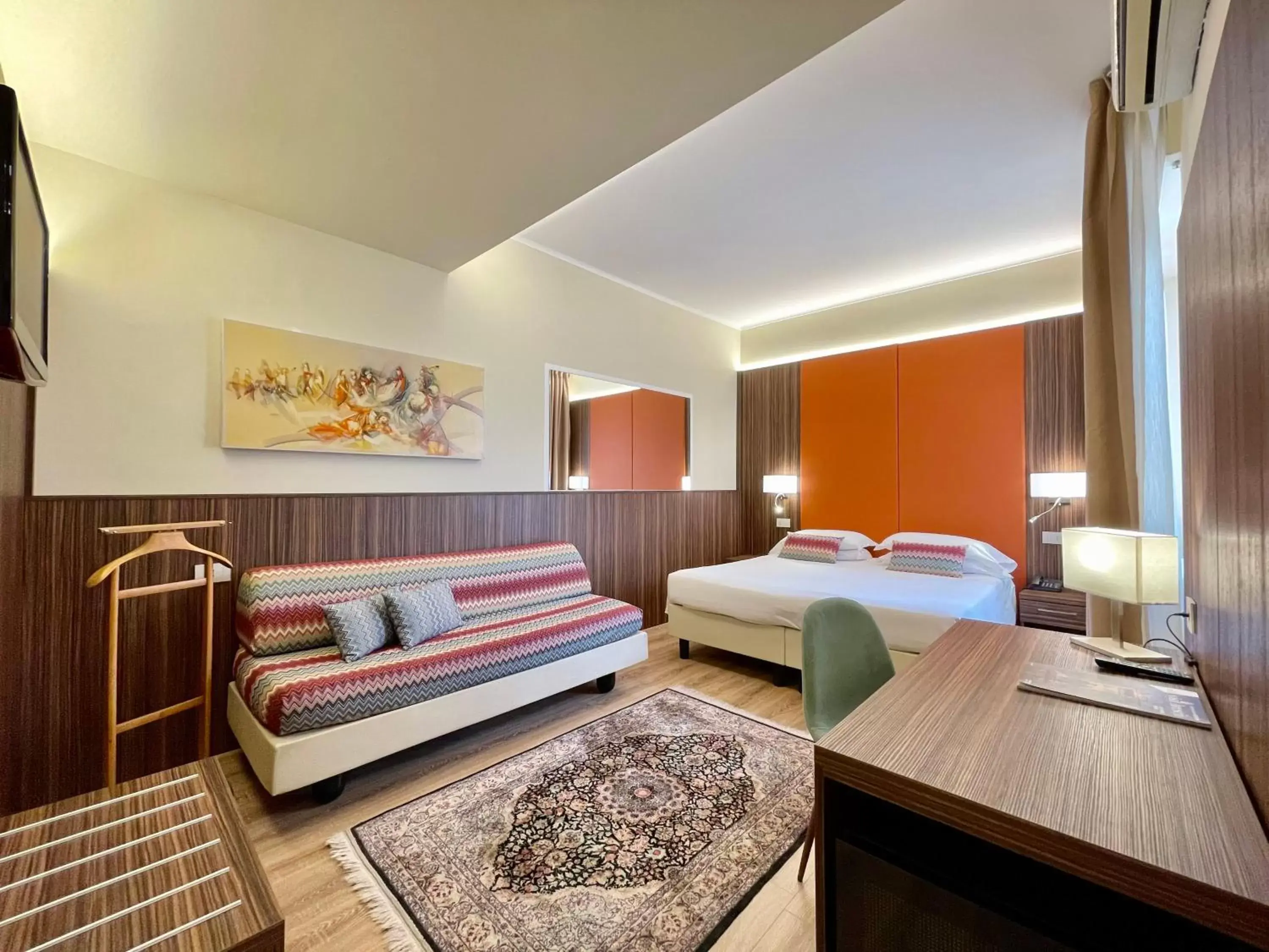 Bedroom, Bed in Hotel Brescia