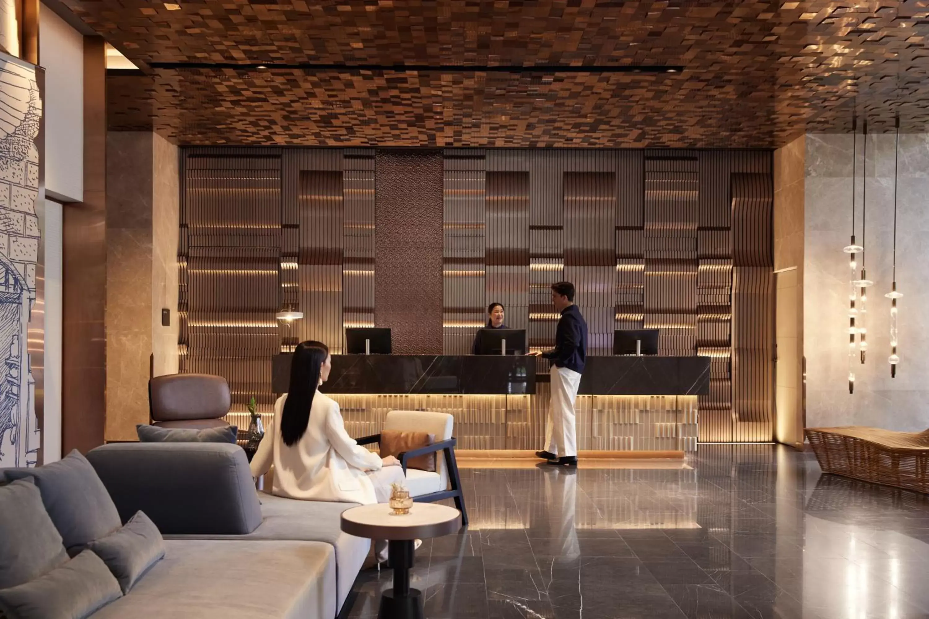 Lobby or reception in dusitD2 Samyan Bangkok Lobby or reception in dusitD2 Samyan Bangkok