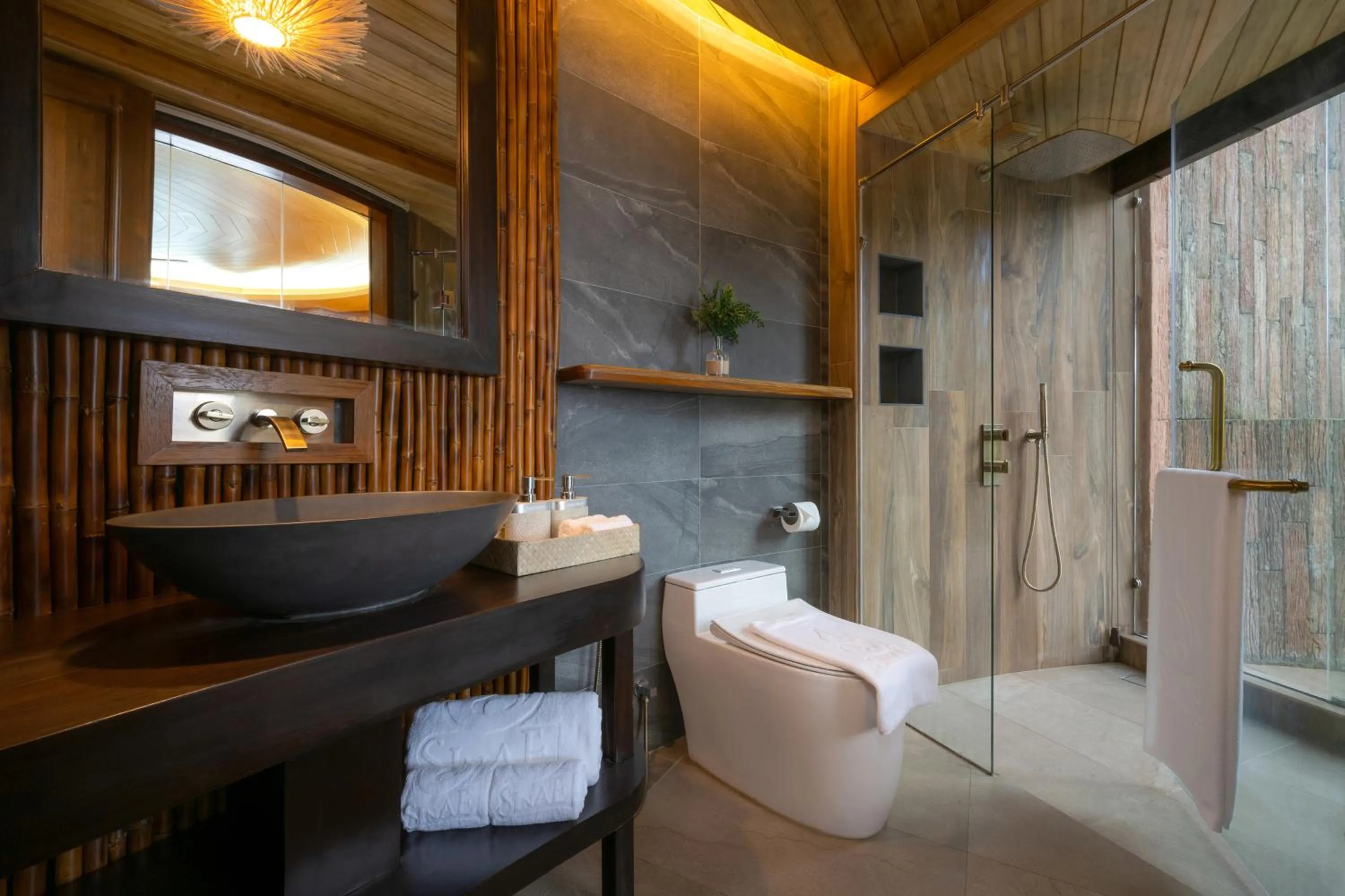 Shower in SINAE Phuket Luxury Hotel