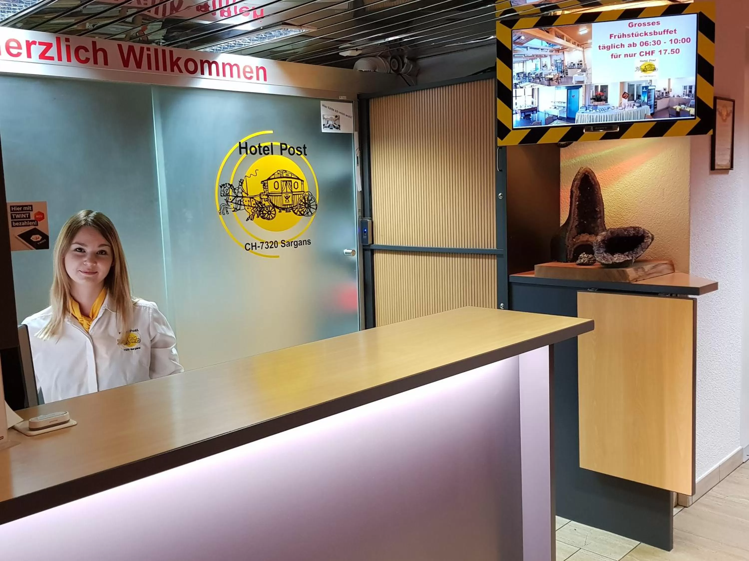 Lobby or reception in Hotel Post