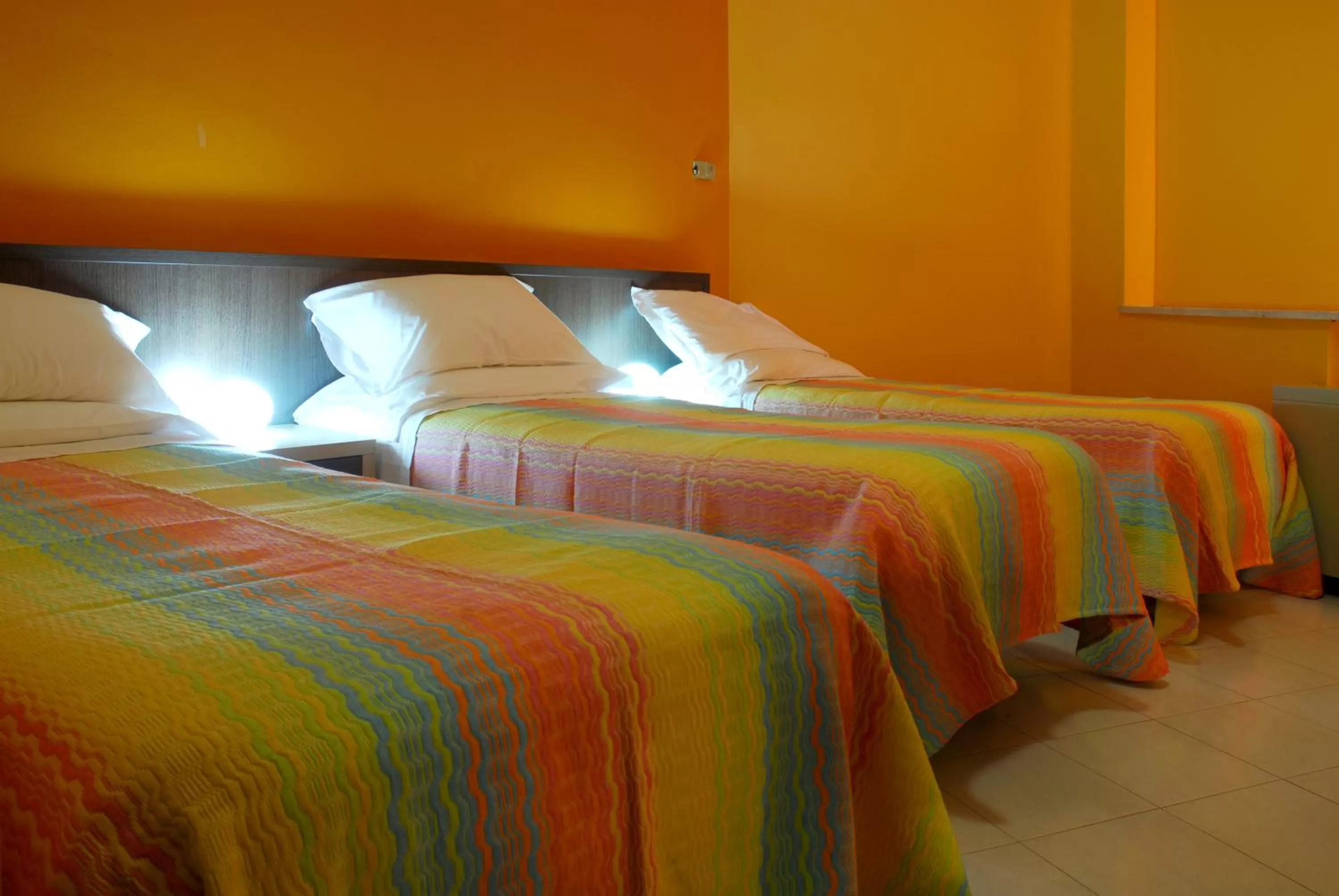 Bed in Hotel Michelangelo