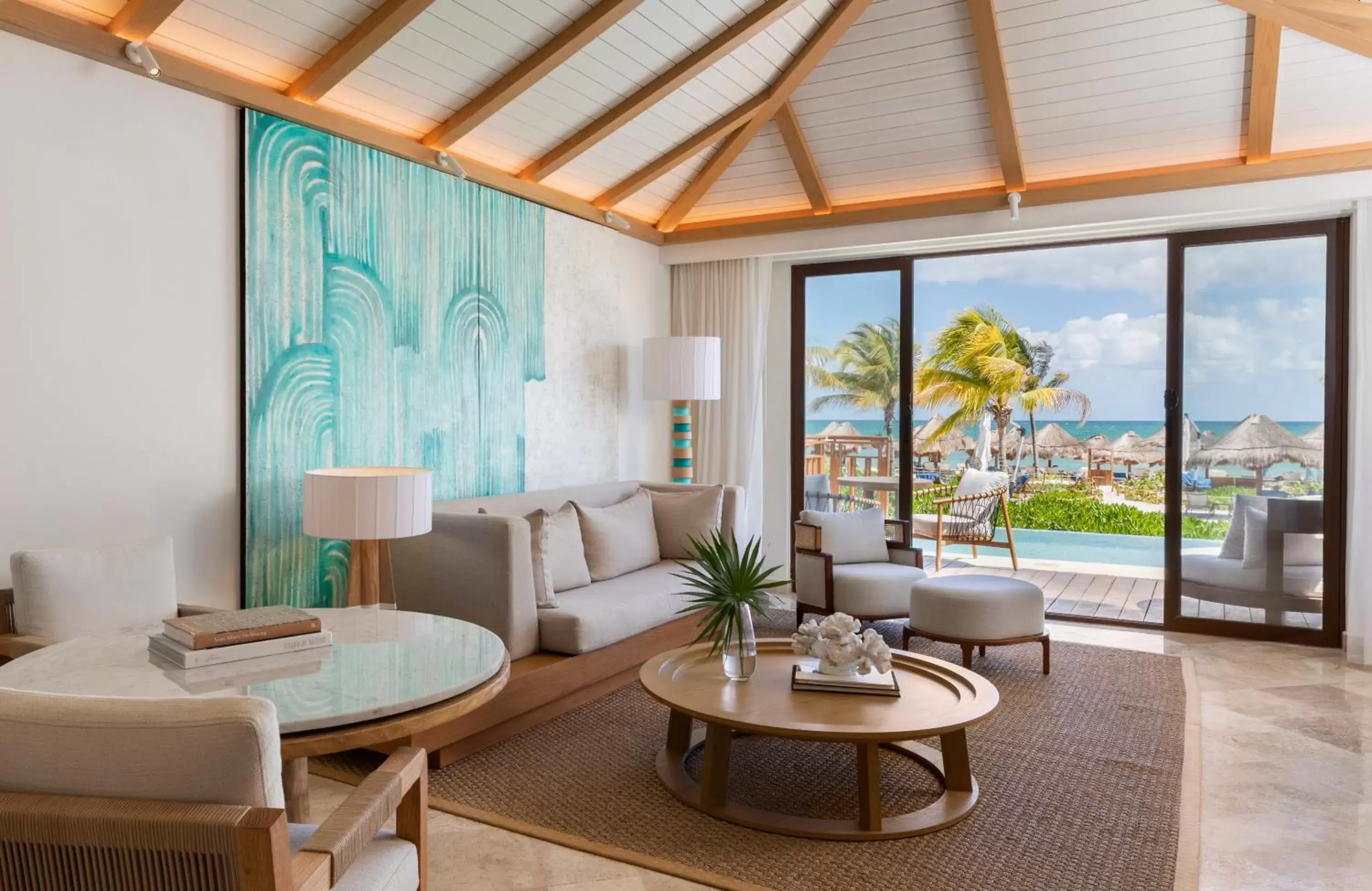 Living room, Seating Area in Fairmont Mayakoba