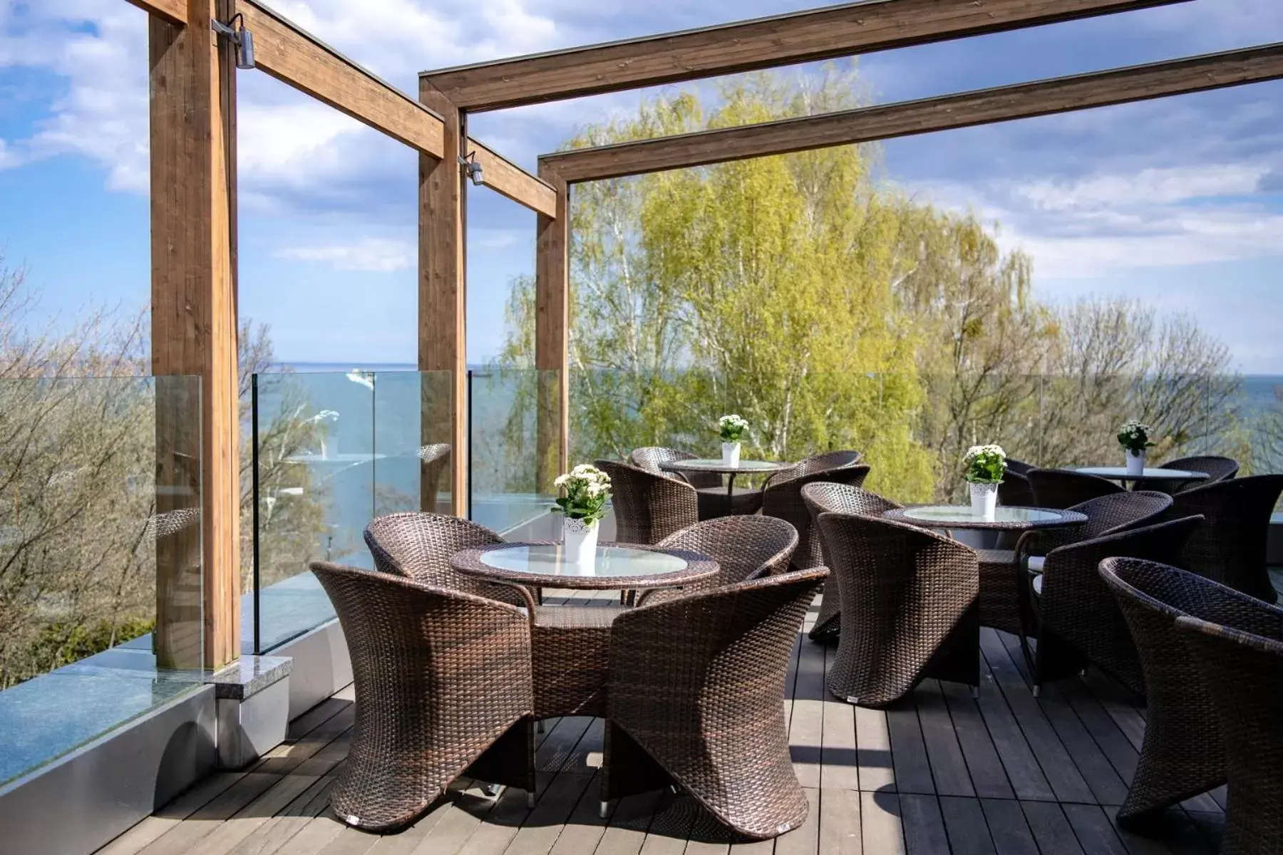 Balcony/Terrace in Hotel Różany Gaj