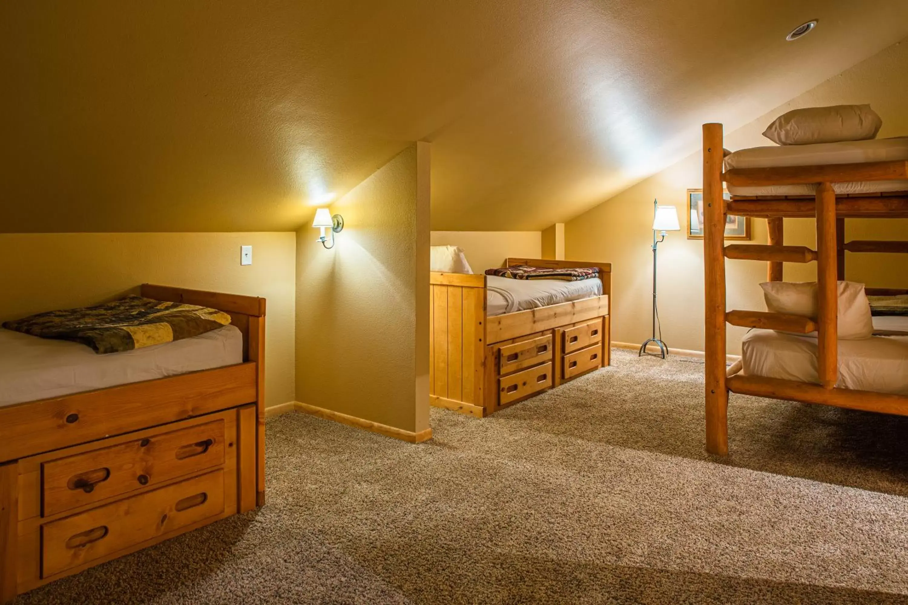 Bedroom, Bunk Bed in Lodge at Palmer Gulch