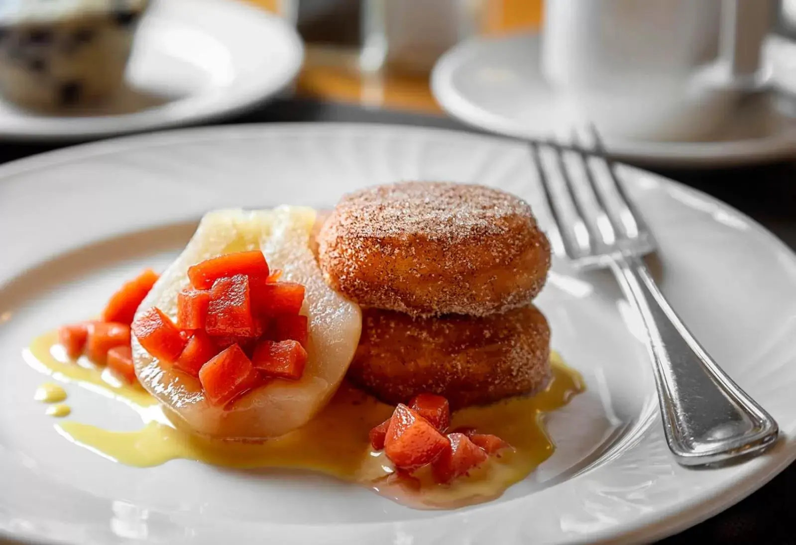 American breakfast in Abigail's Hotel