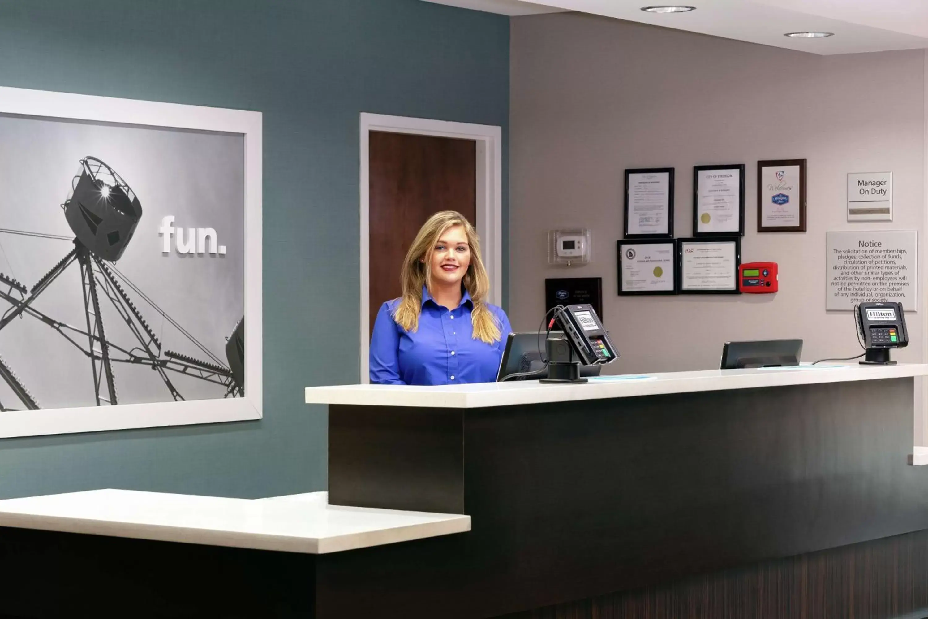 Lobby or reception in Hampton Inn Emerson - Lakepoint, Ga Lobby or reception in Hampton Inn Emerson - Lakepoint, Ga