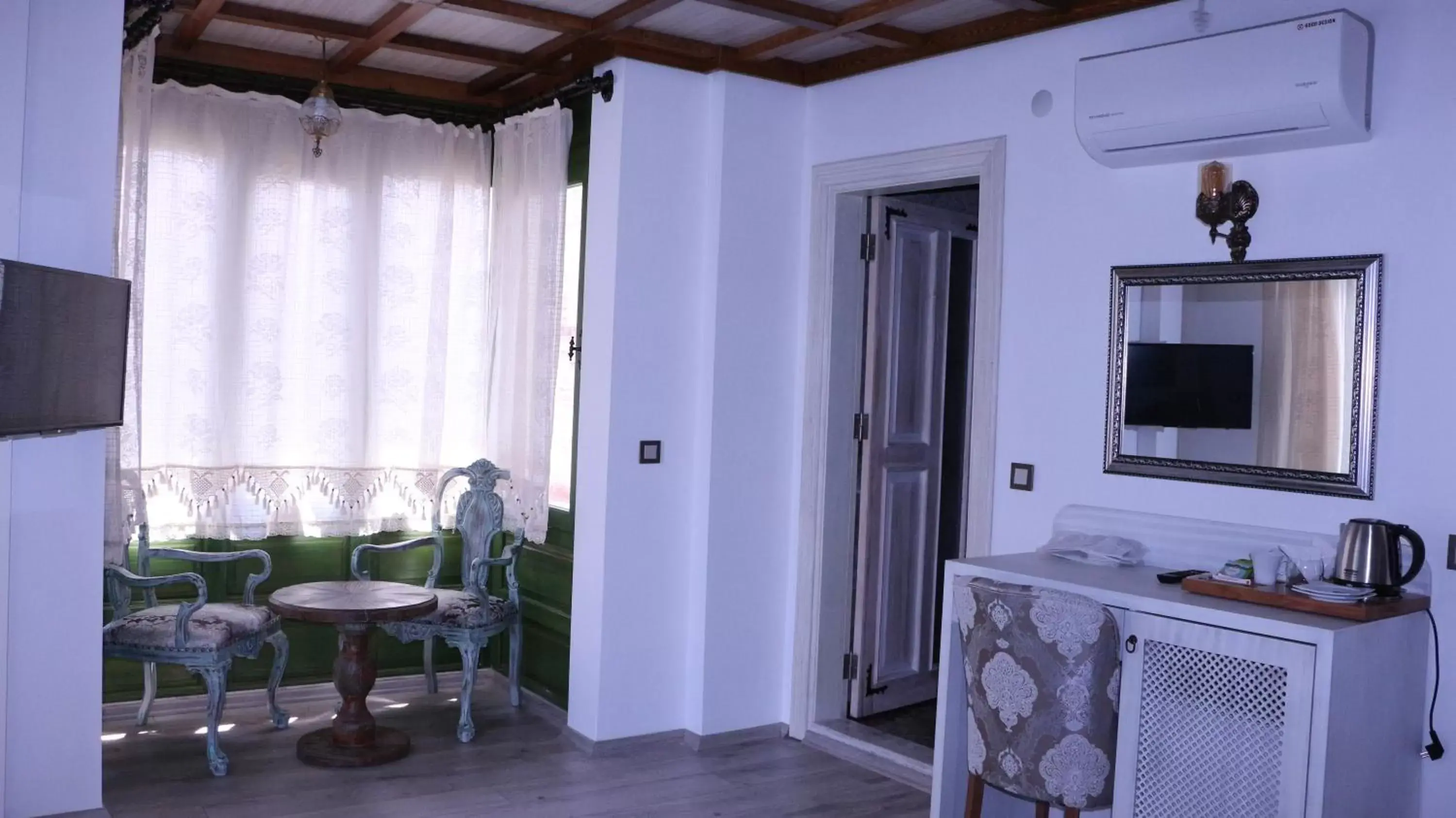 Seating area in Celsus Boutique Hotel