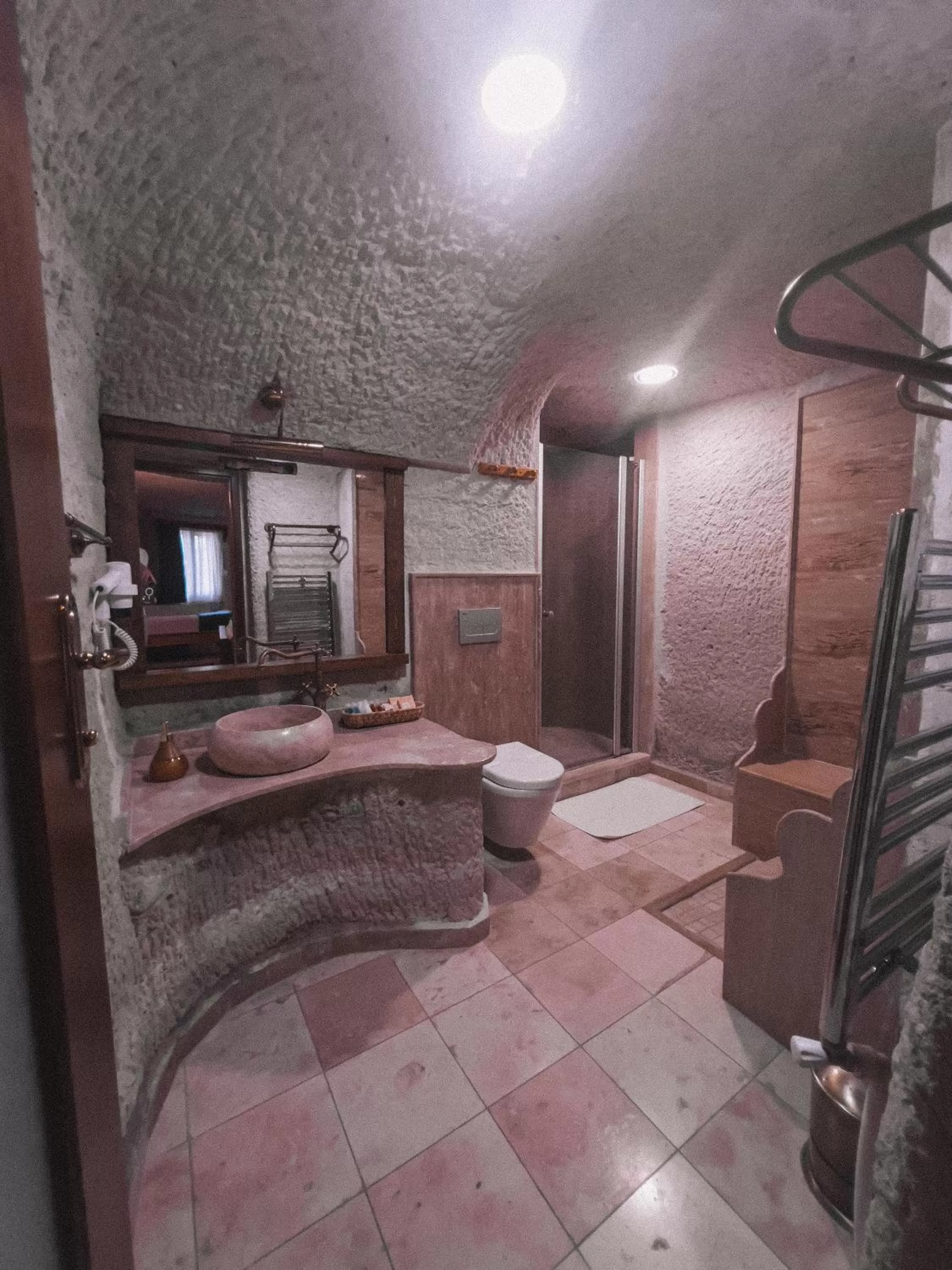 Bathroom in Local Cave House