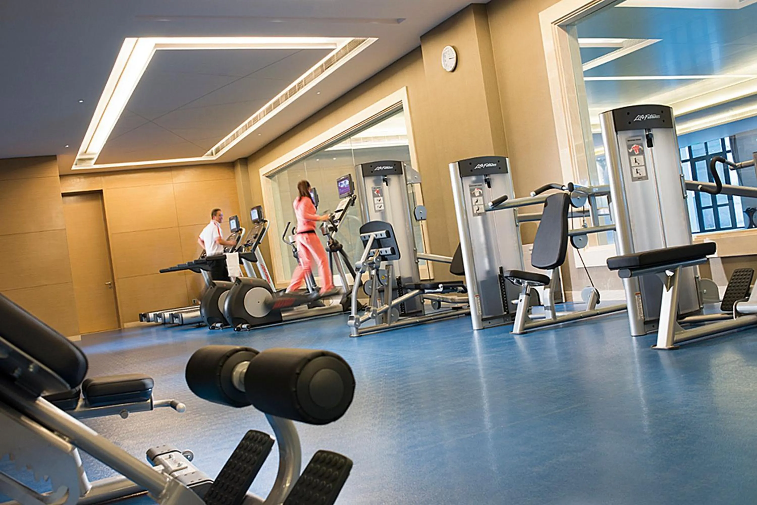 Fitness centre/facilities in Crowne Plaza Tianjin Jinnan by IHG