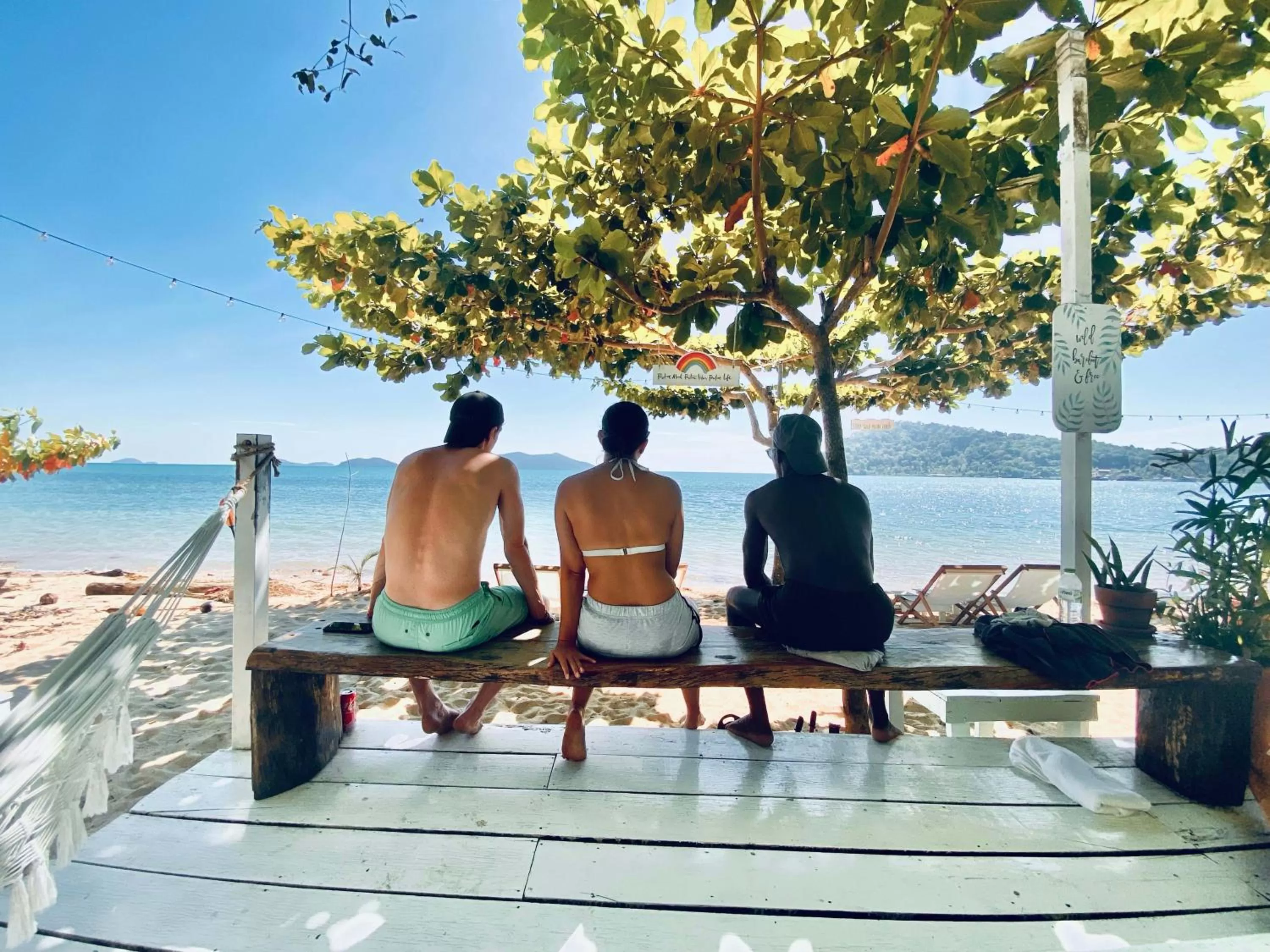 People in Indie Beach Bungalows