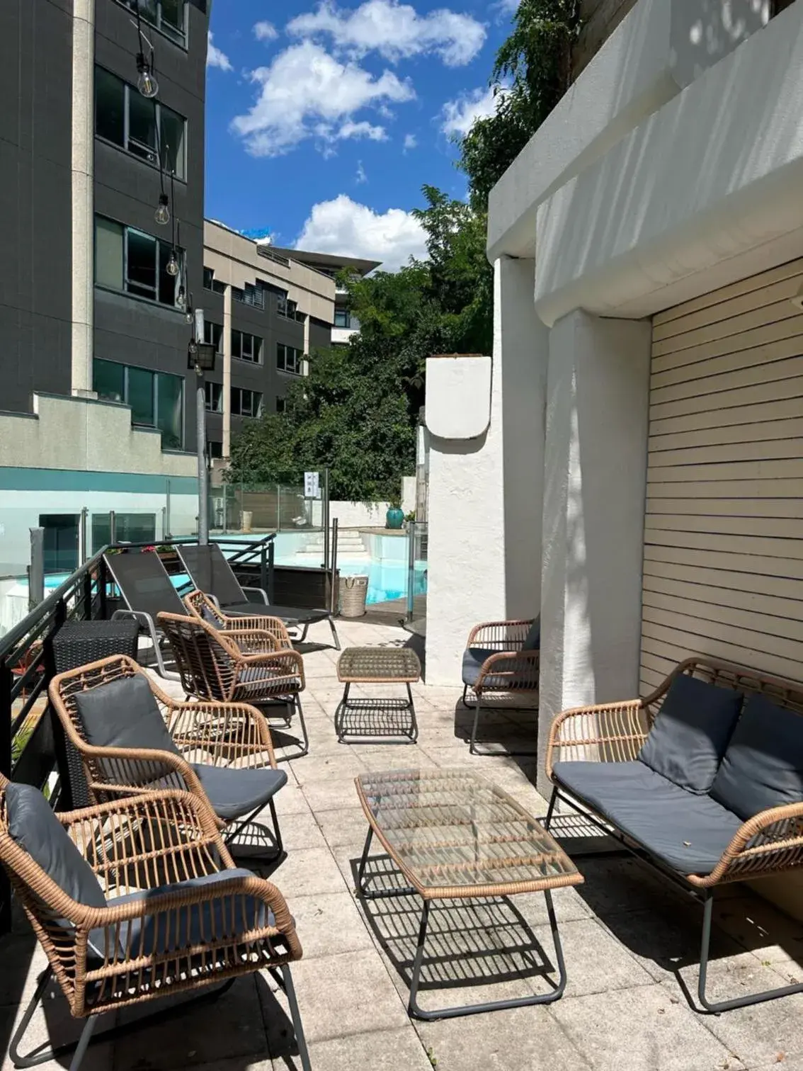 Patio in Holiday Inn Lyon Vaise, an IHG Hotel