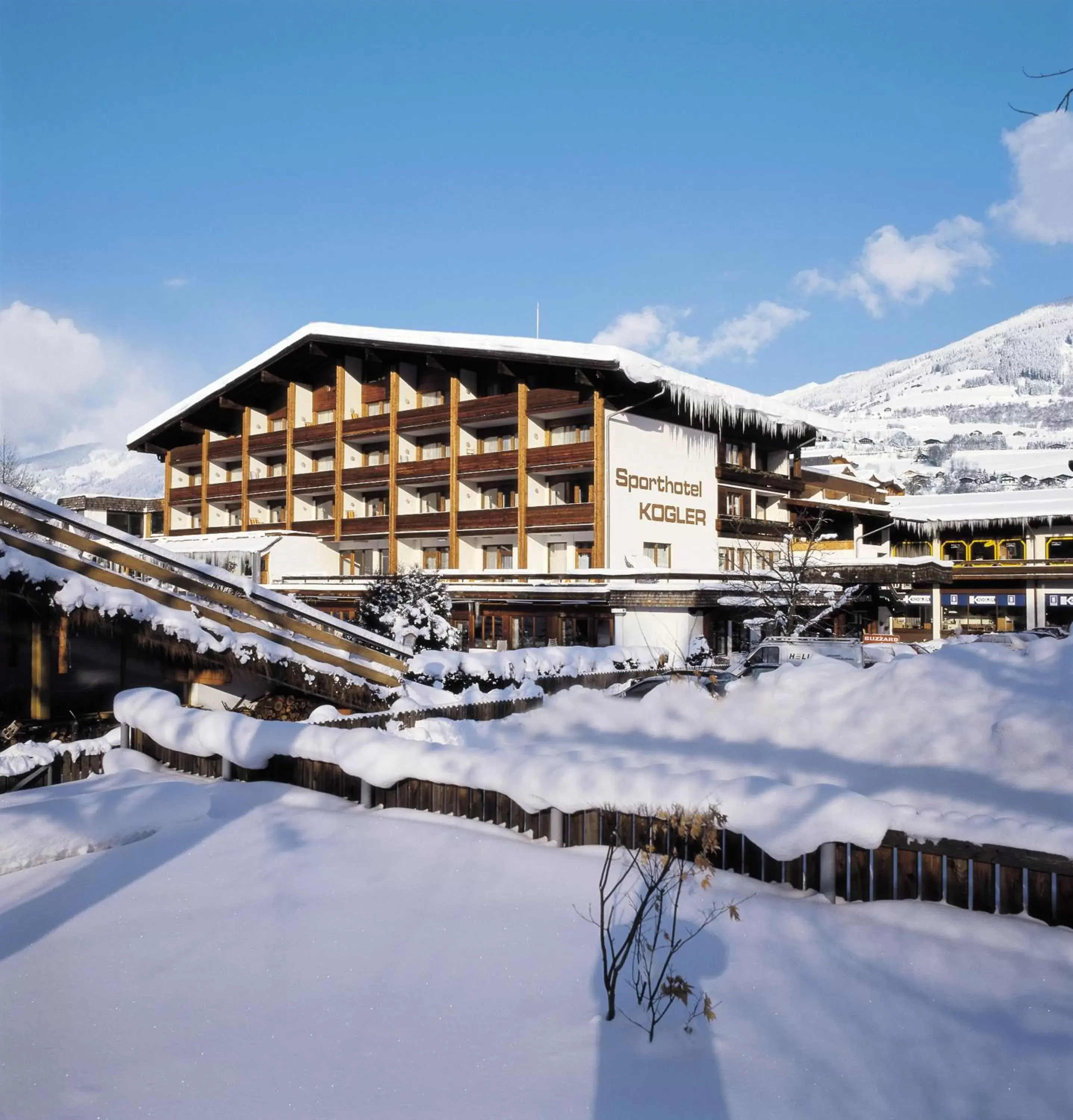 Property building, Winter in Sporthotel Kogler