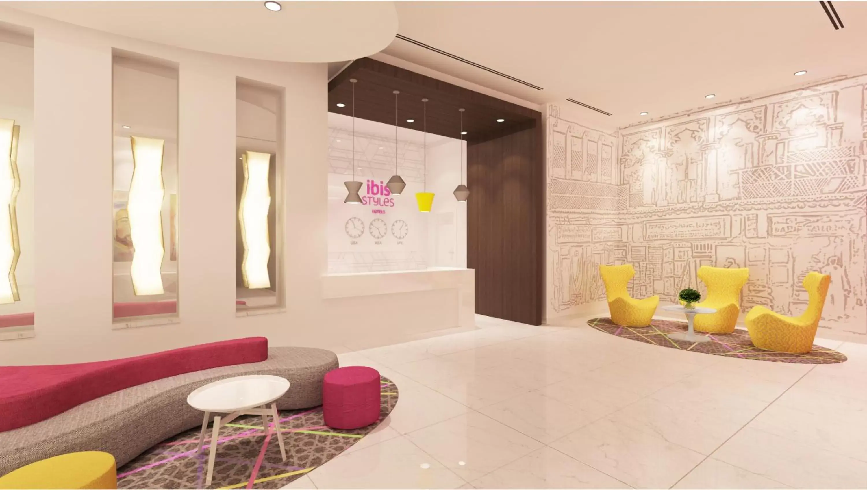 Lobby or reception in ibis Styles Sharjah Lobby or reception in ibis Styles Sharjah