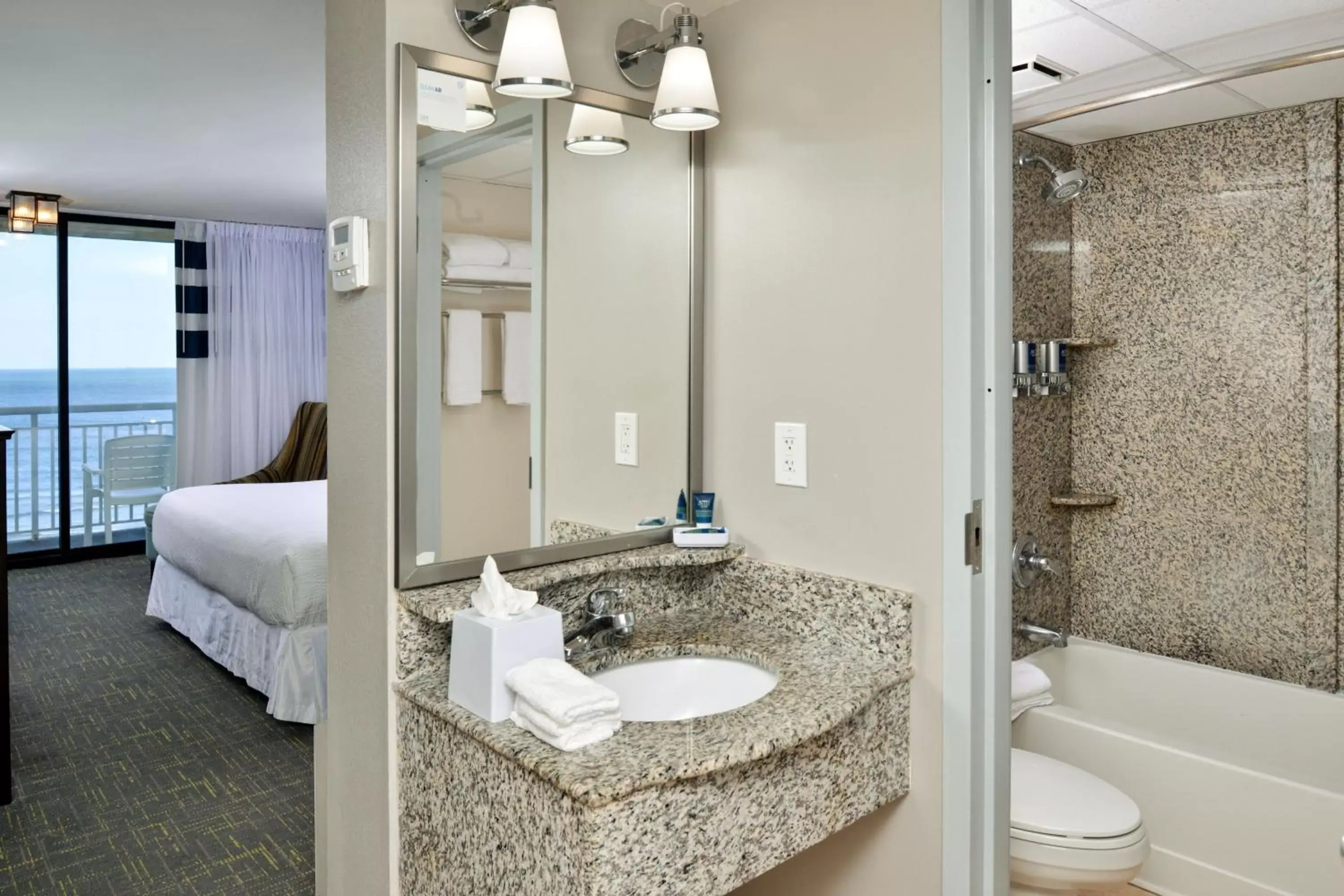 Bathroom in Four Points by Sheraton Virginia Beach Oceanfront