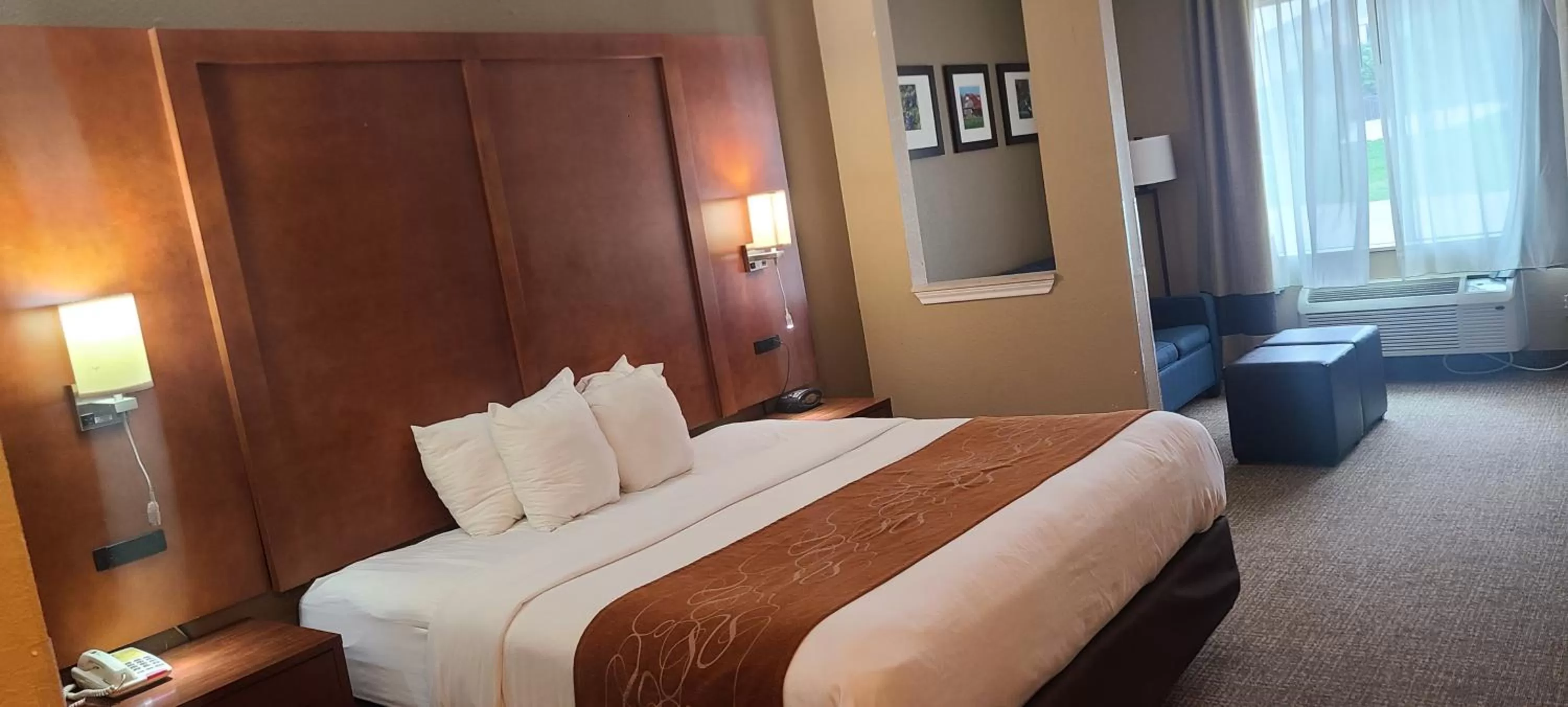 Bedroom, Bed in Comfort Suites New Braunfels - San Antonio Area