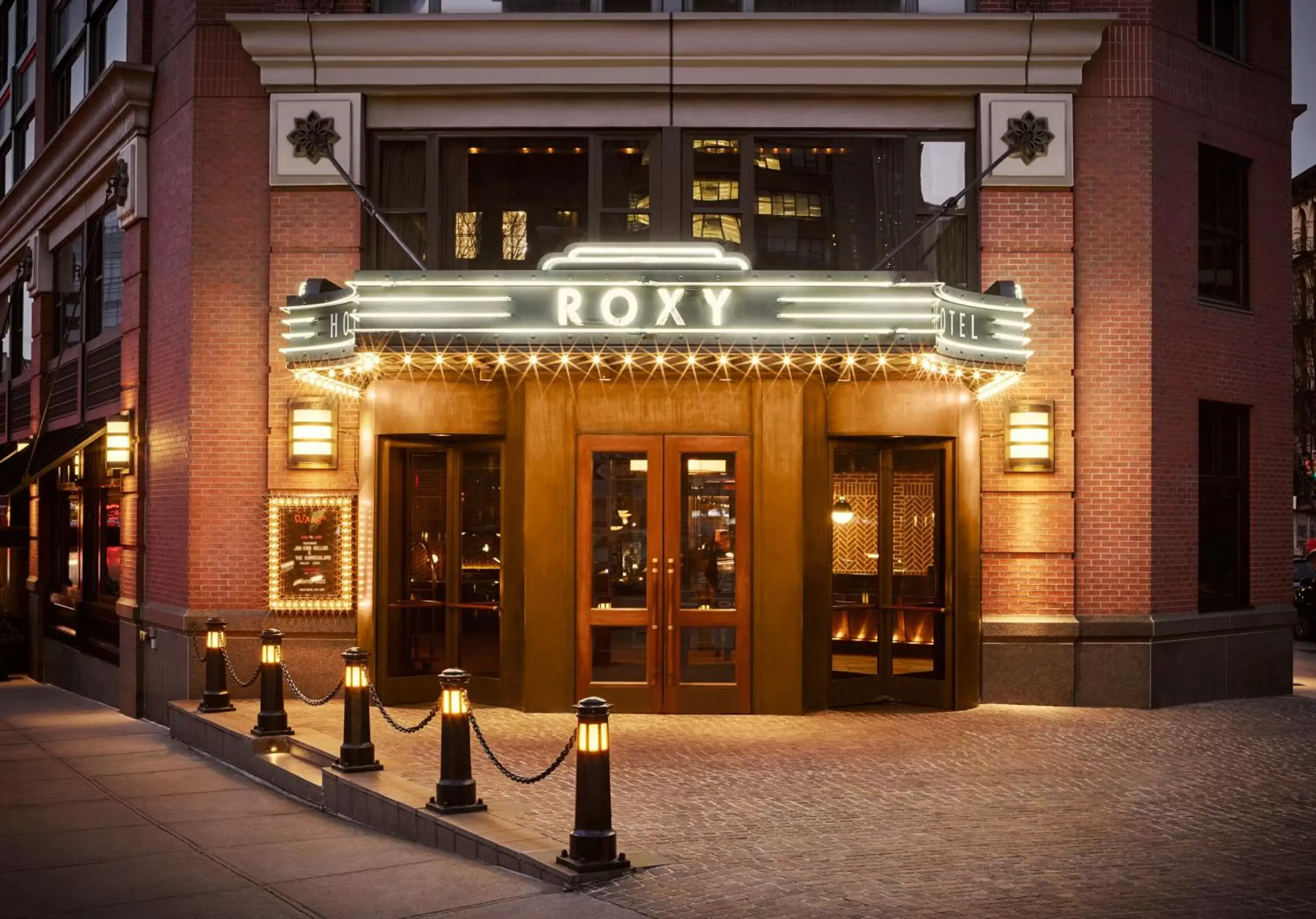 Facade/entrance in Roxy Hotel New York Facade/entrance in Roxy Hotel New York