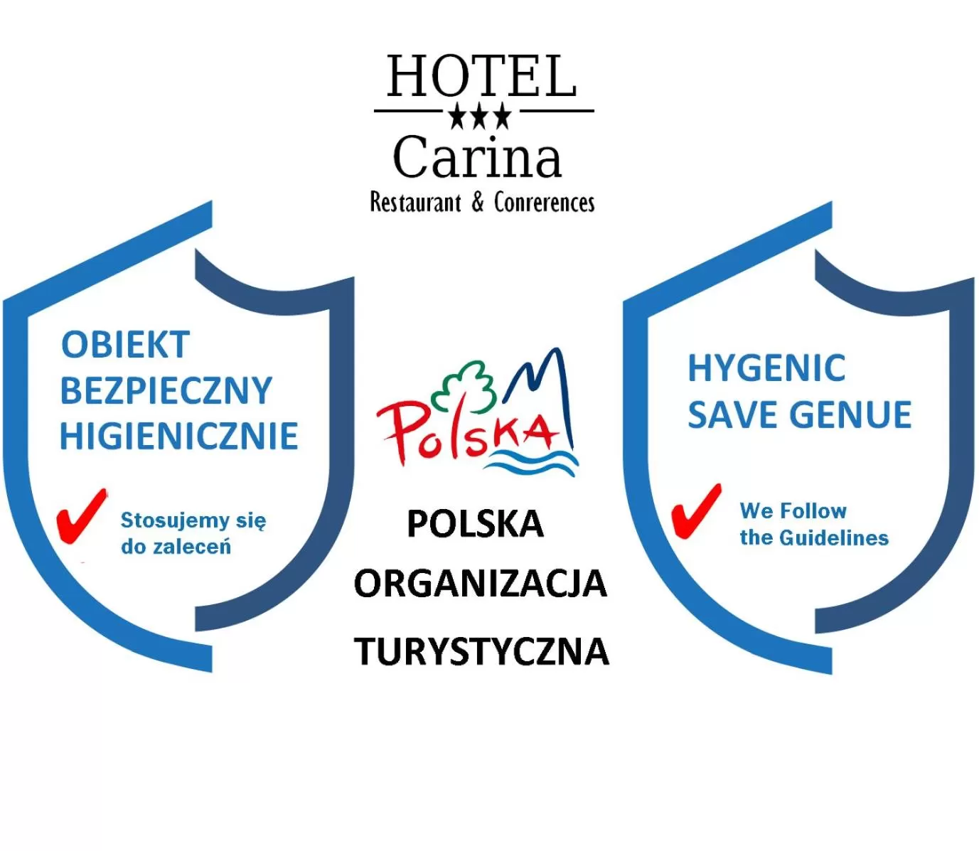 Certificate/Award in Carina Hotel
