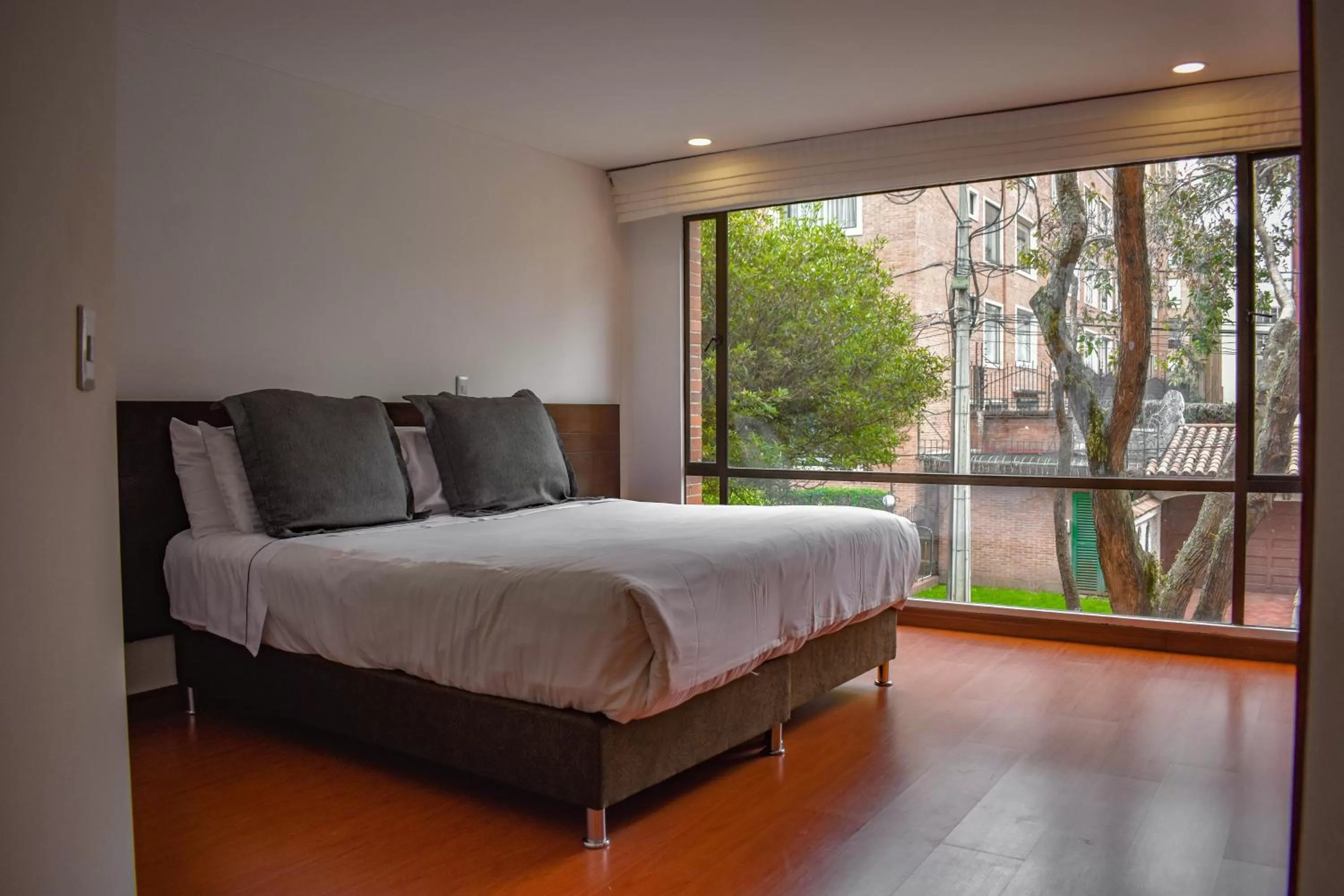Bedroom, Bed in Cora 96 Street Apartments