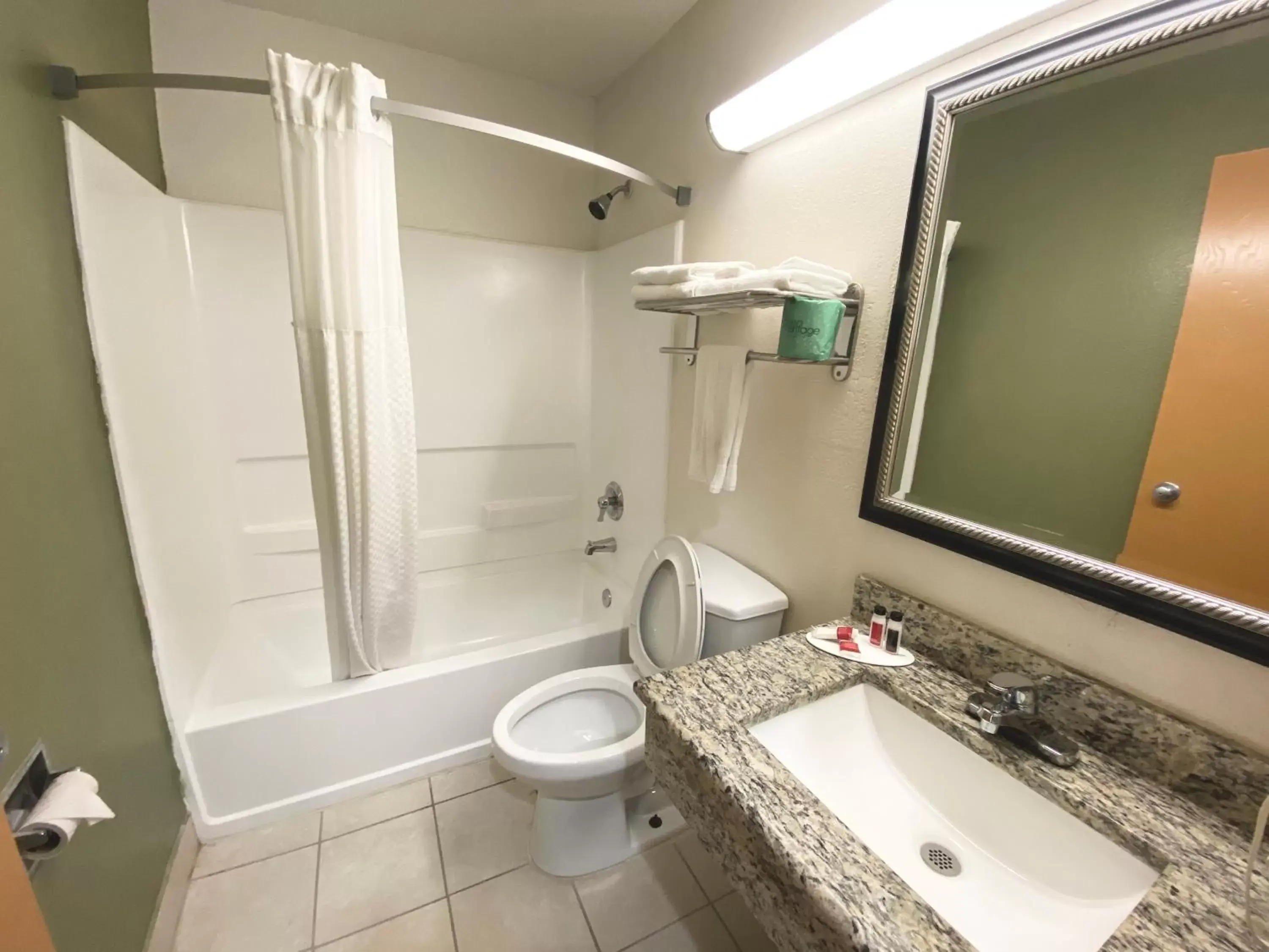 Bathroom in Super 8 by Wyndham Newport News/Jefferson Ave.