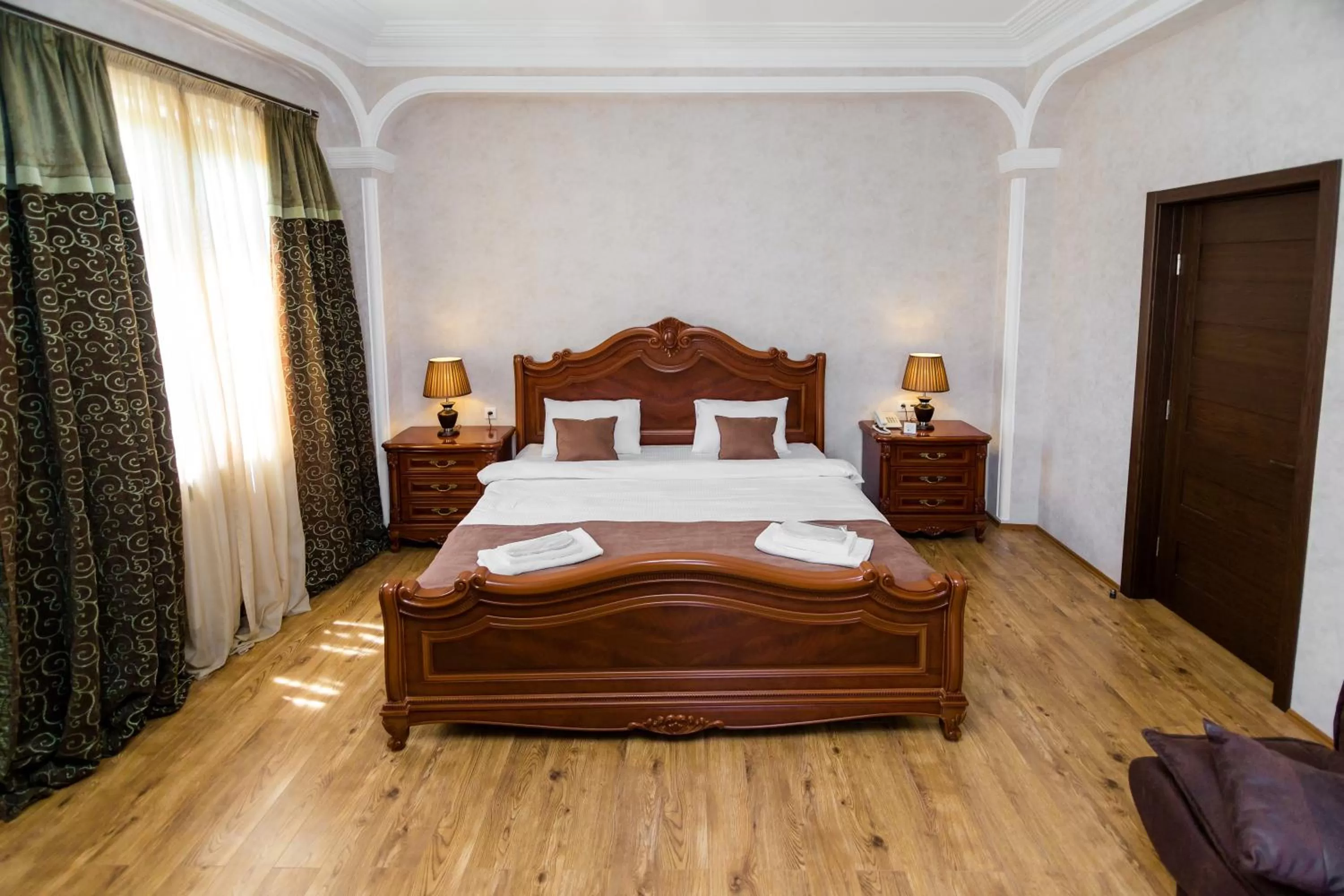 Bed in Elia Palace Hotel