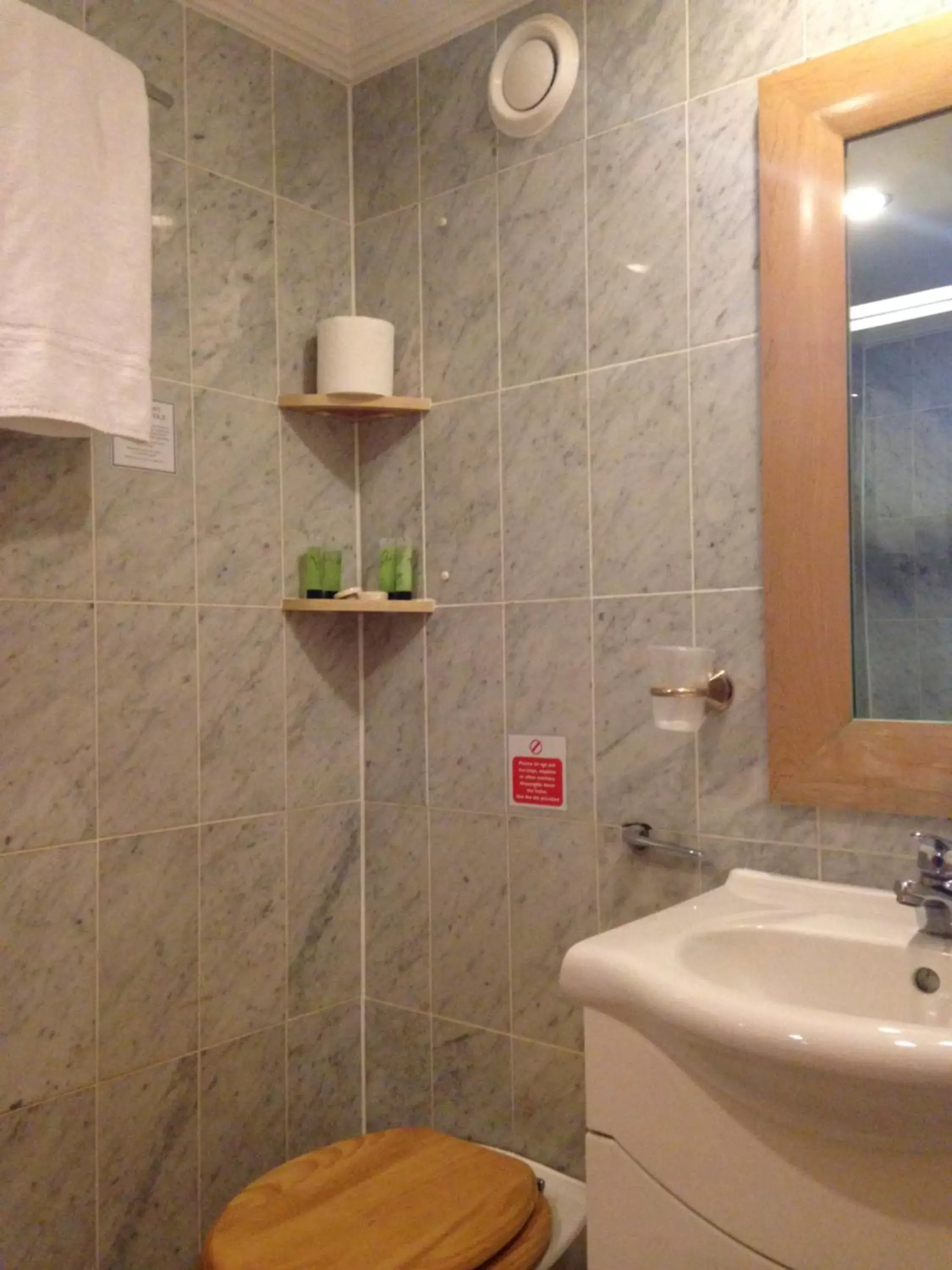 Bathroom in Troy Hotel