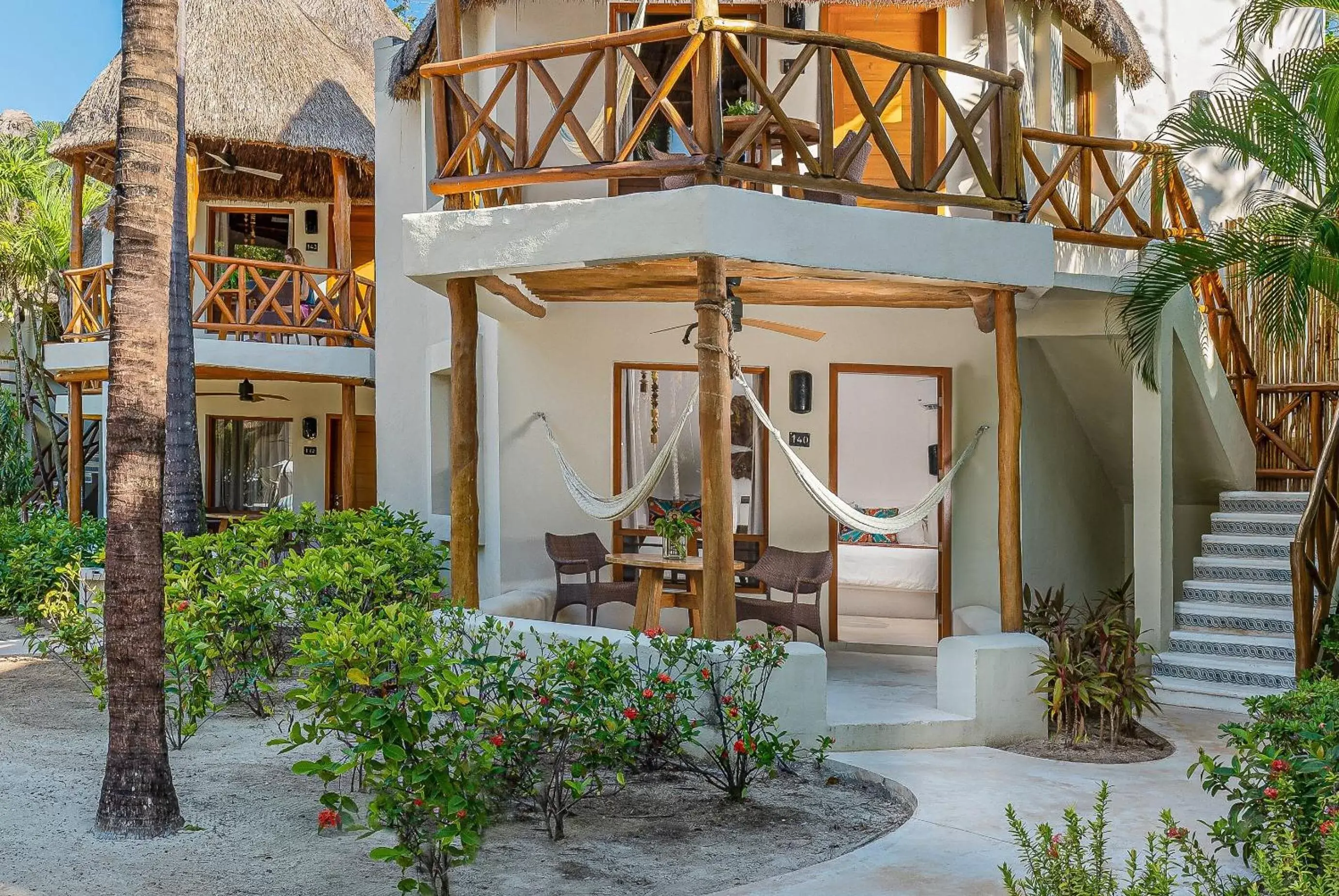 Balcony/Terrace, Property Building in Mahekal Beach Front Resort & Spa