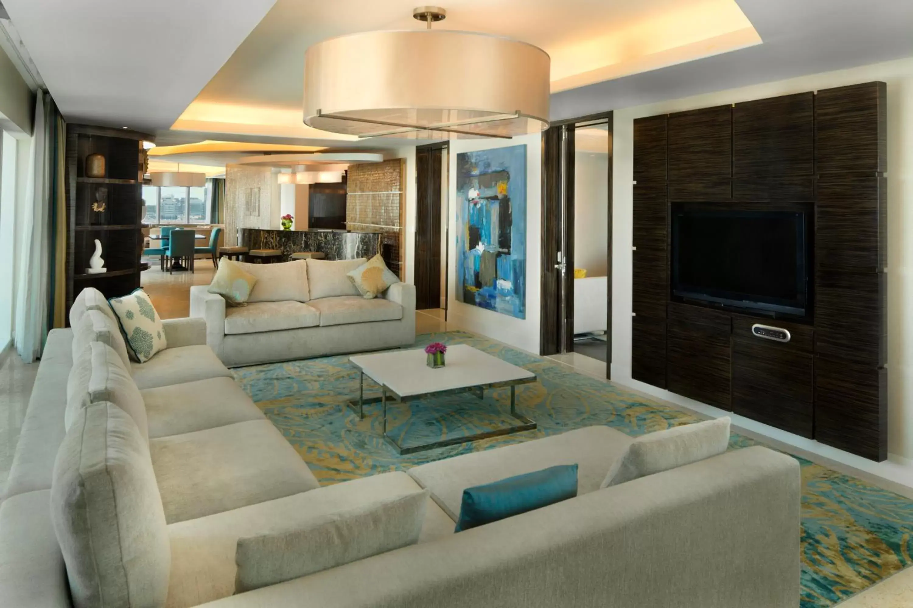 Living room, Seating Area in Millennium Al Rawdah Hotel