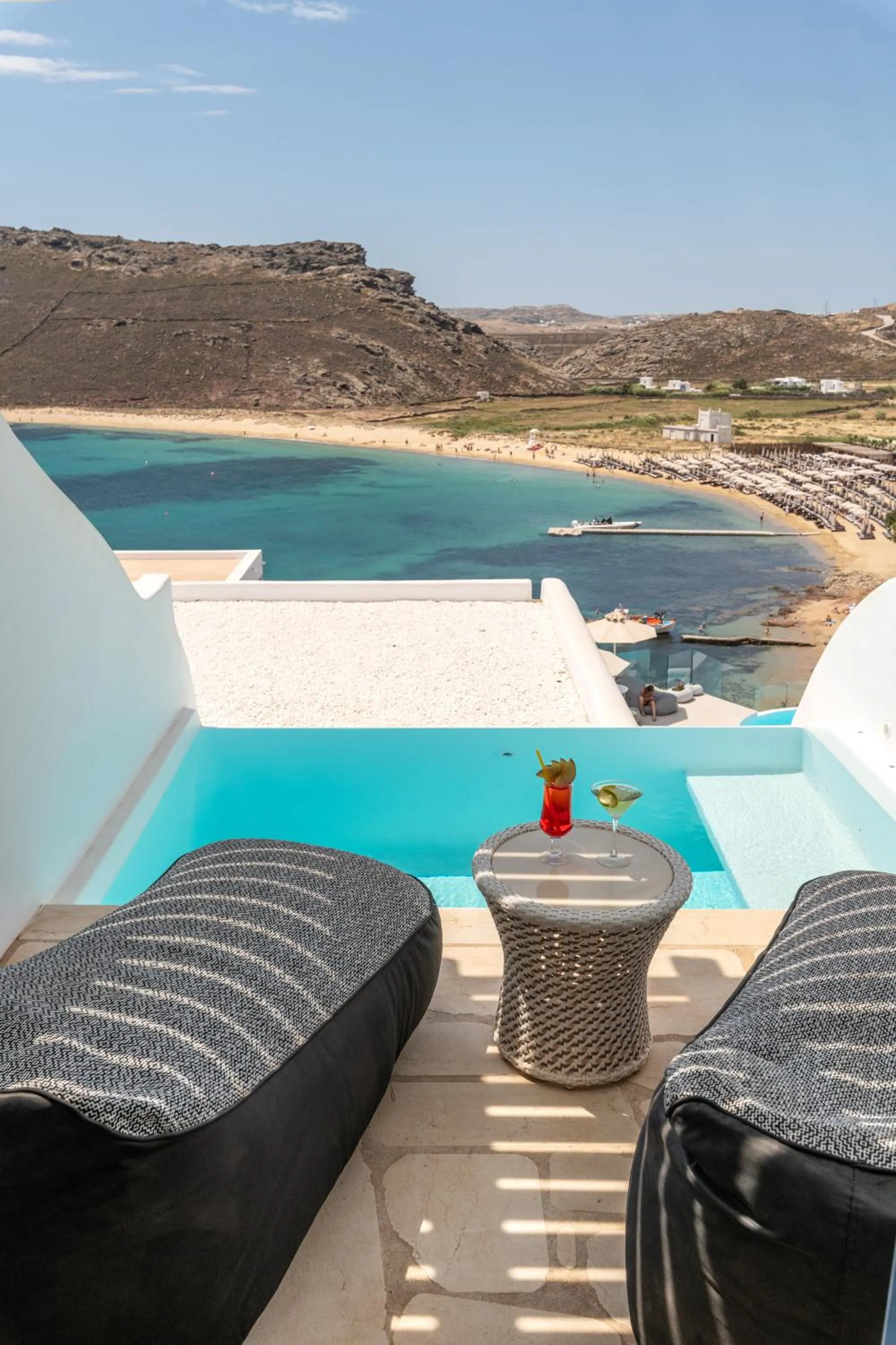 Balcony/Terrace in Panormos Village Hotel