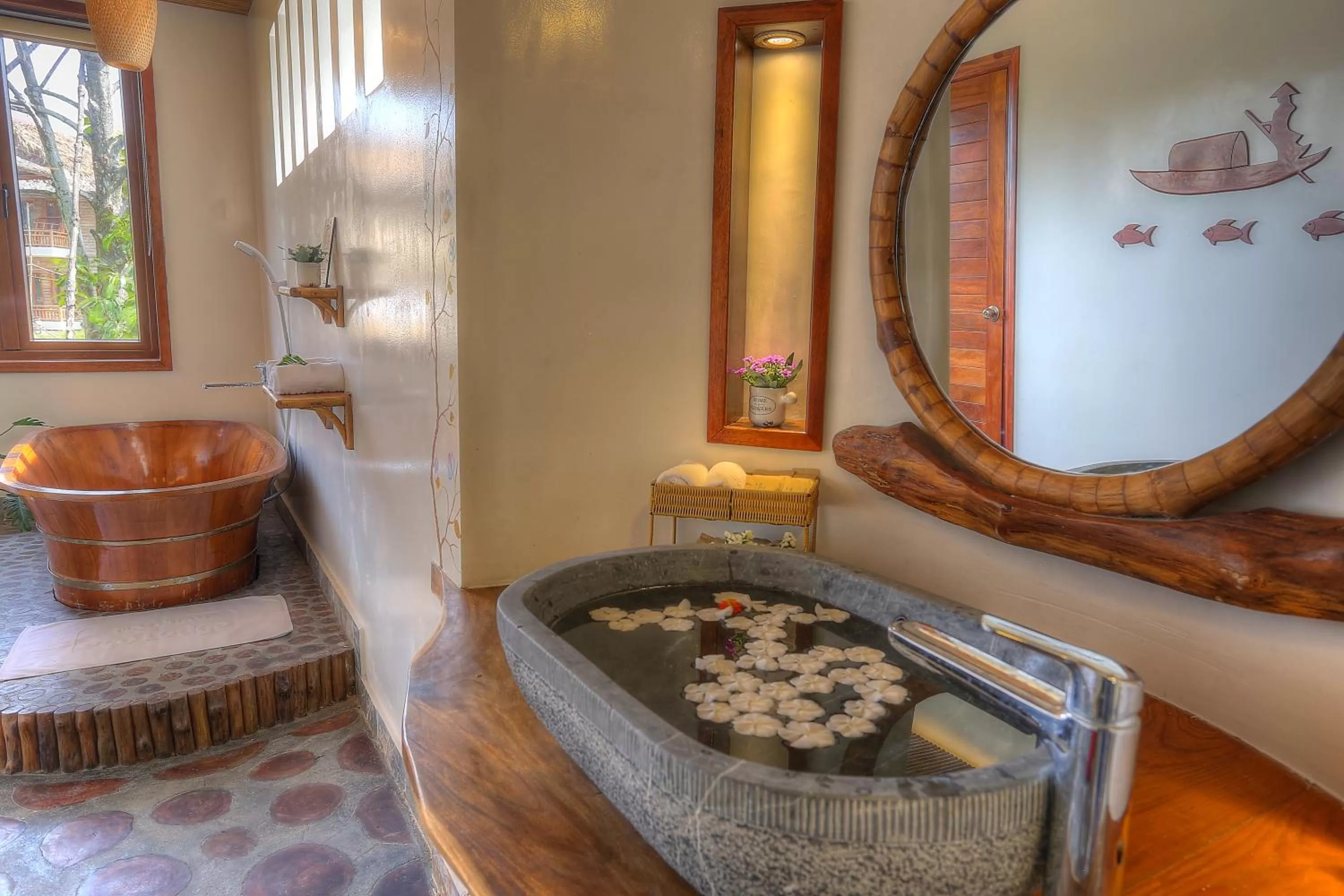 Bathroom in Can Tho Ecolodge