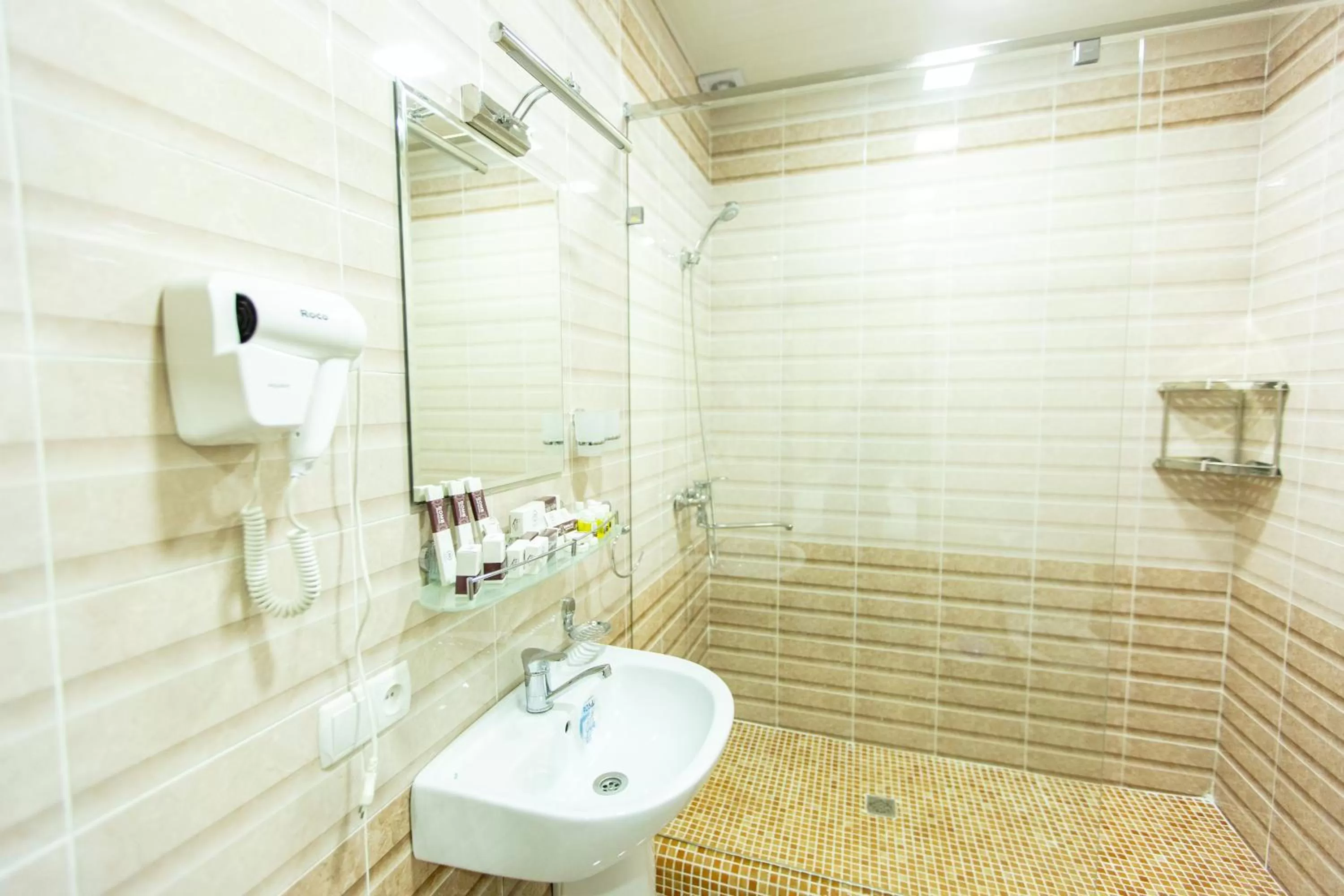 Shower in Mirzo Boutique Hotel