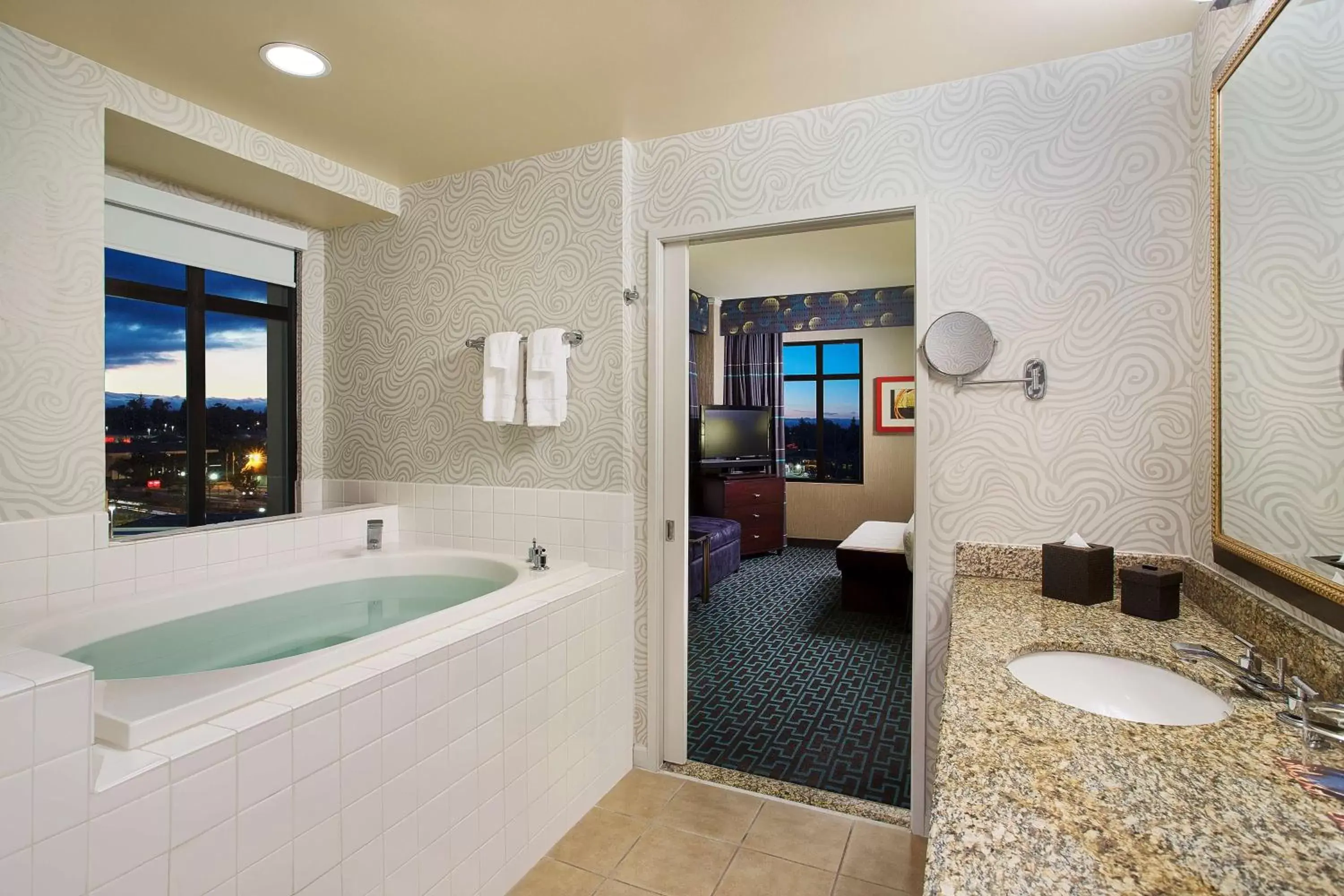 Bathroom in Juniper Hotel Cupertino, Curio Collection by Hilton