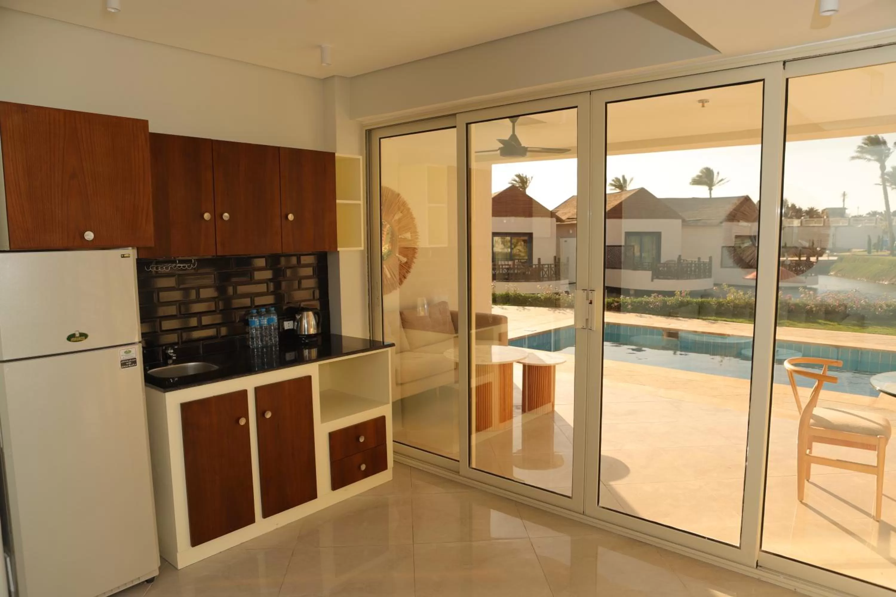 Kitchen or kitchenette in Panorama Bungalows Resort El Gouna