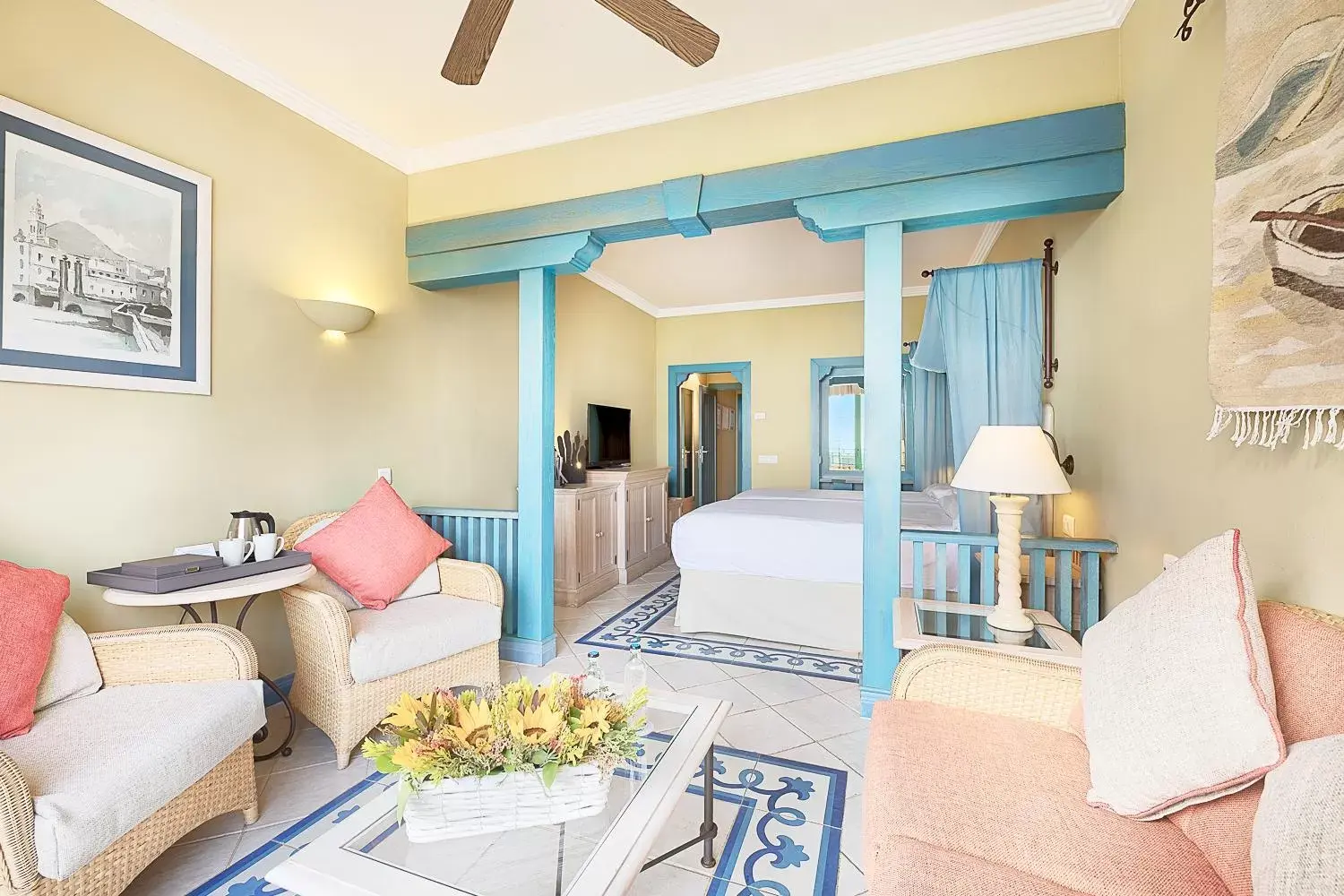 Double or Twin Room with Sea View (2 adults + 2 children) in Hotel LIVVO Volcán Lanzarote Double or Twin Room with Sea View (2 adults + 2 children) in Hotel LIVVO Volcán Lanzarote