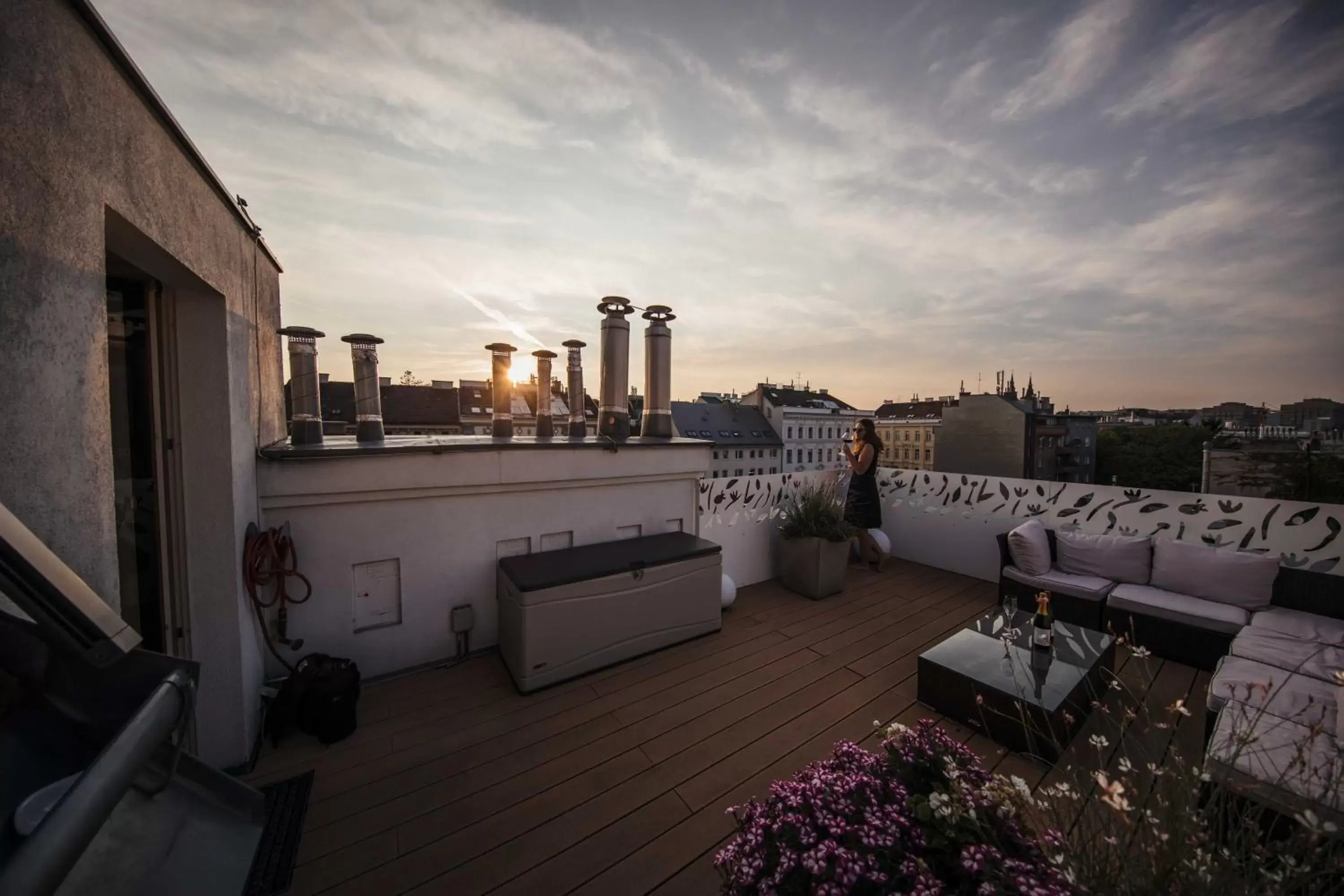 Balcony/Terrace in Hotel Rathaus - Wein & Design