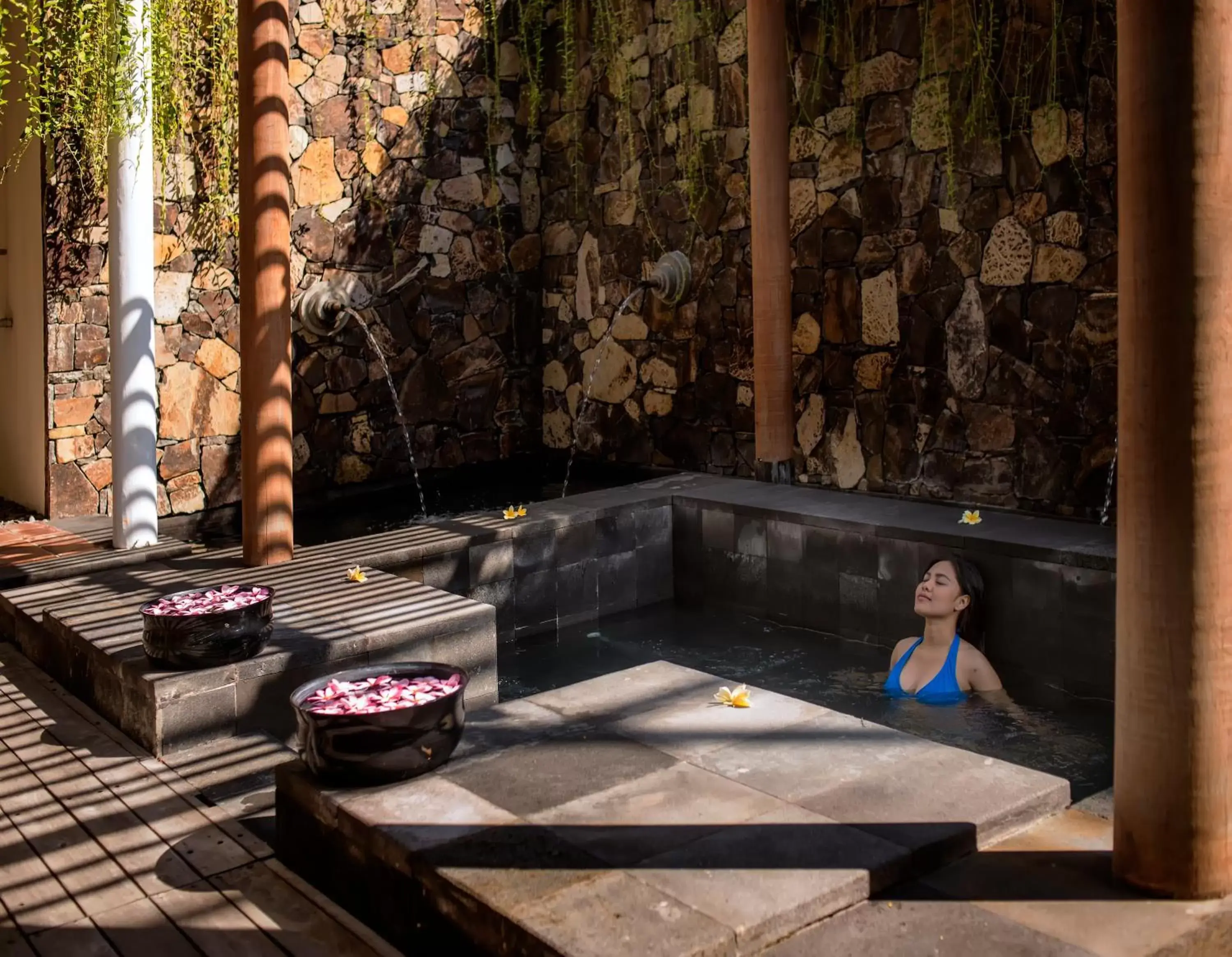 Open Air Bath in Jeeva Klui Resort