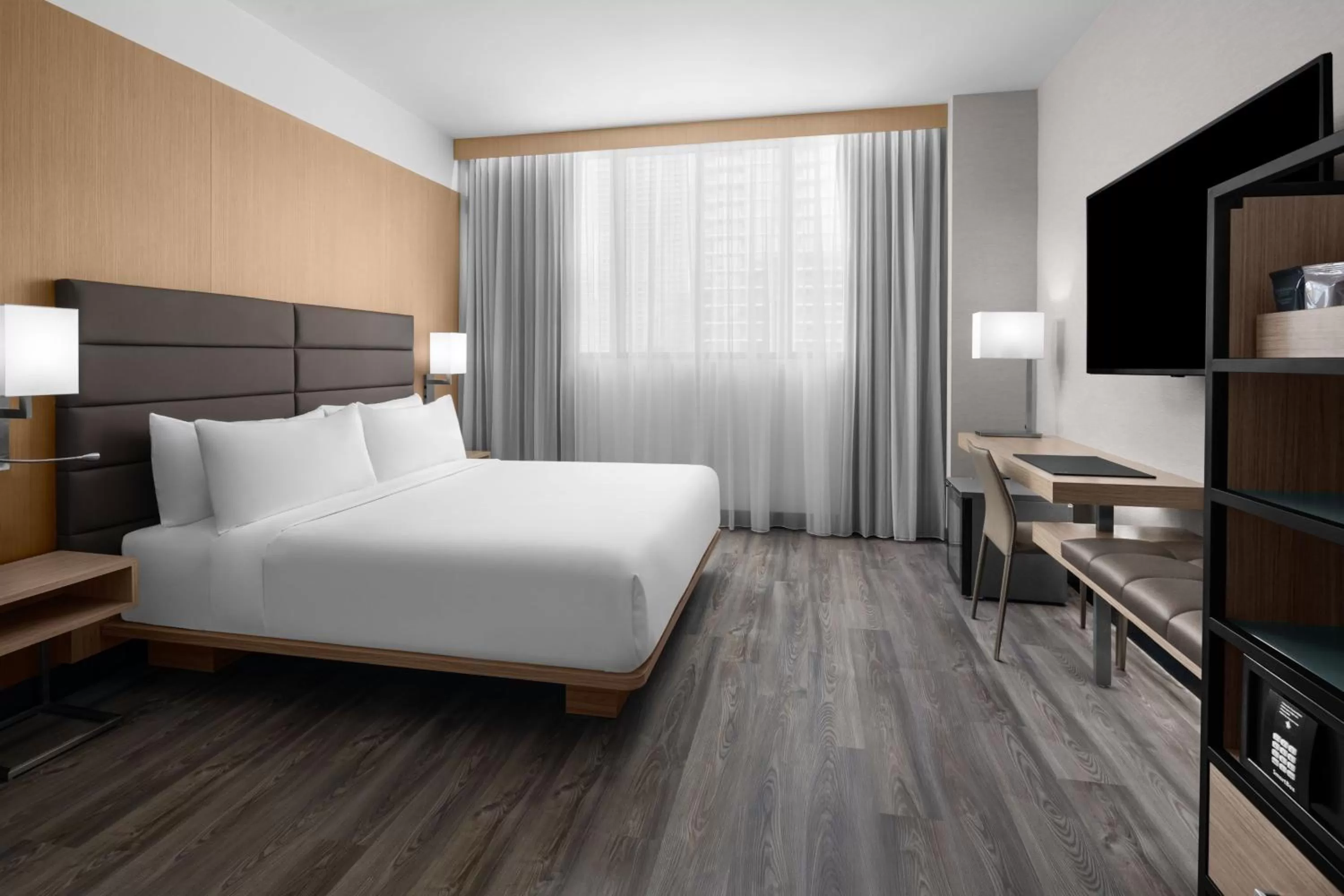 Photo of the whole room, Bed in AC Hotel By Marriott Miami Brickell