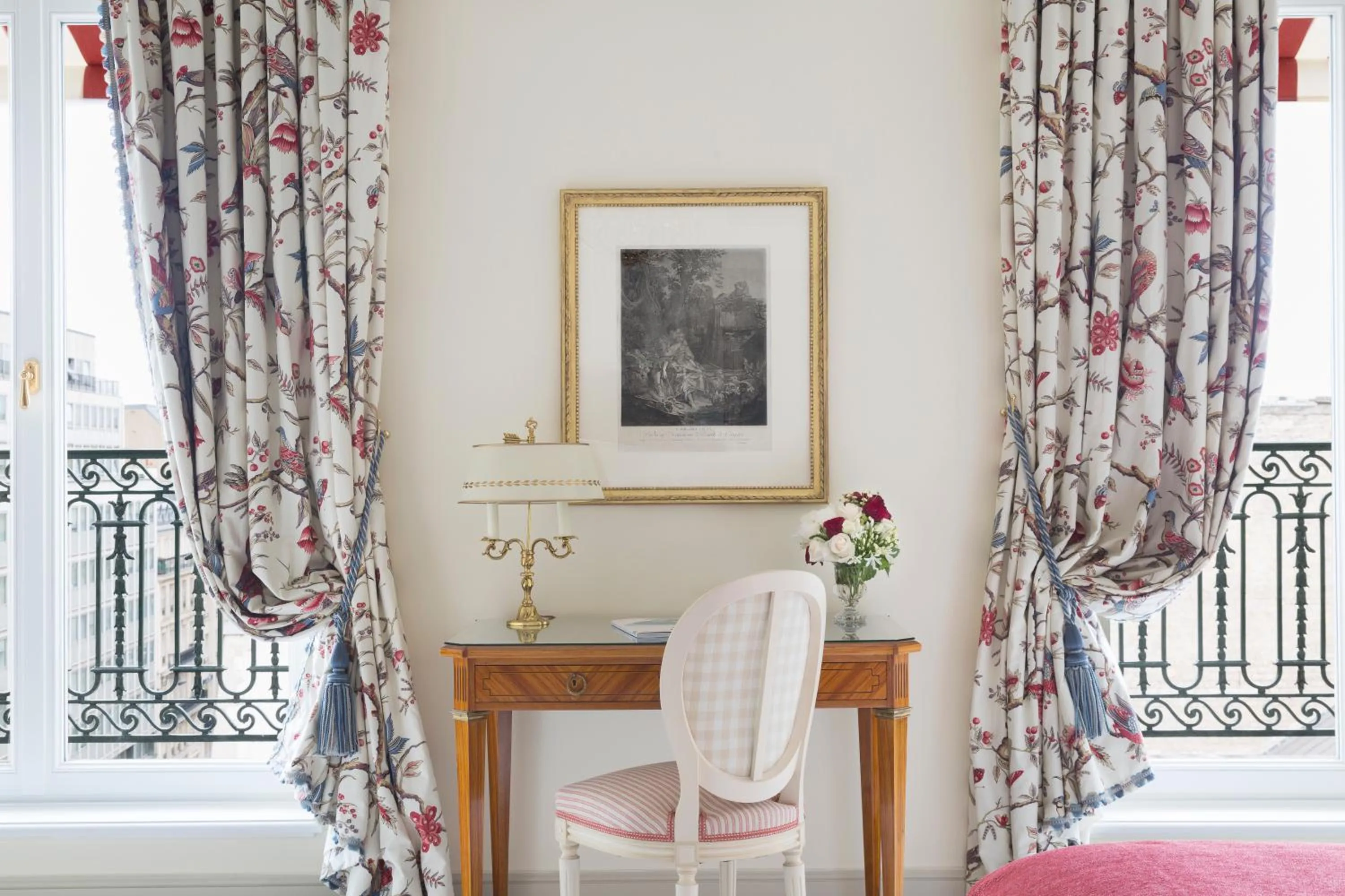 Decorative detail, Bed in Le Bristol Paris, Oetker Hotels