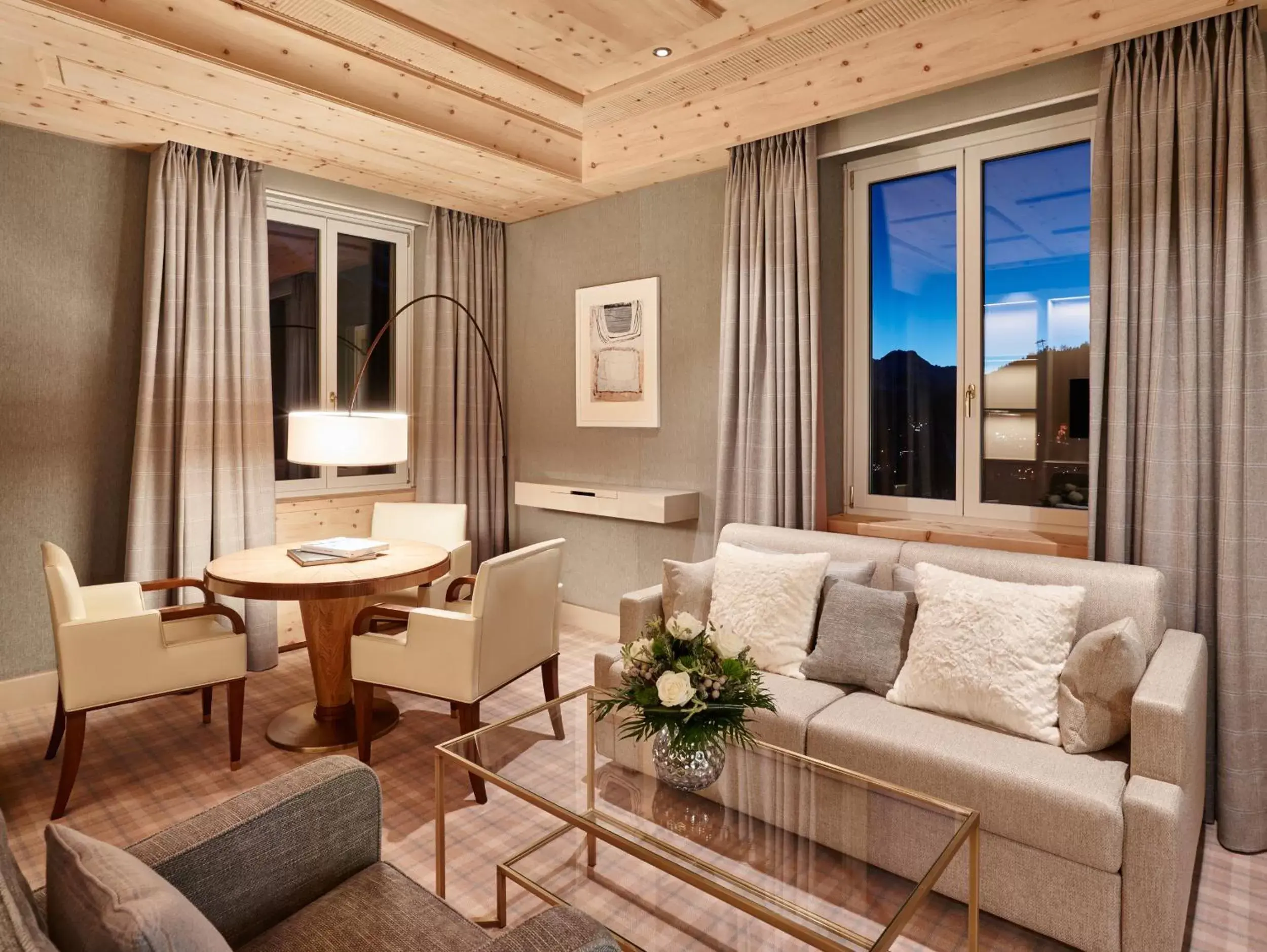 Living room, Seating Area in Kulm Hotel St. Moritz