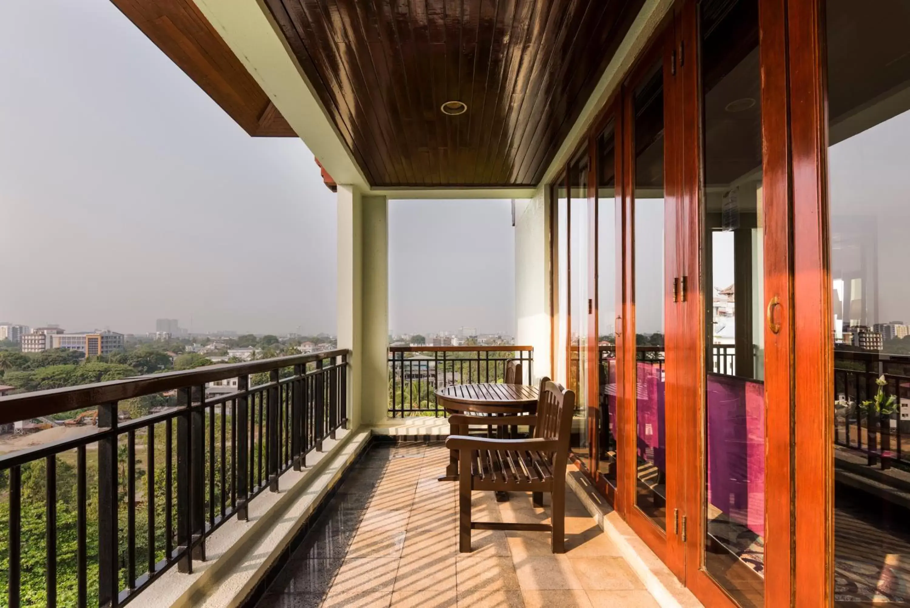 Balcony/Terrace in Chatrium Hotel Royal Lake Yangon