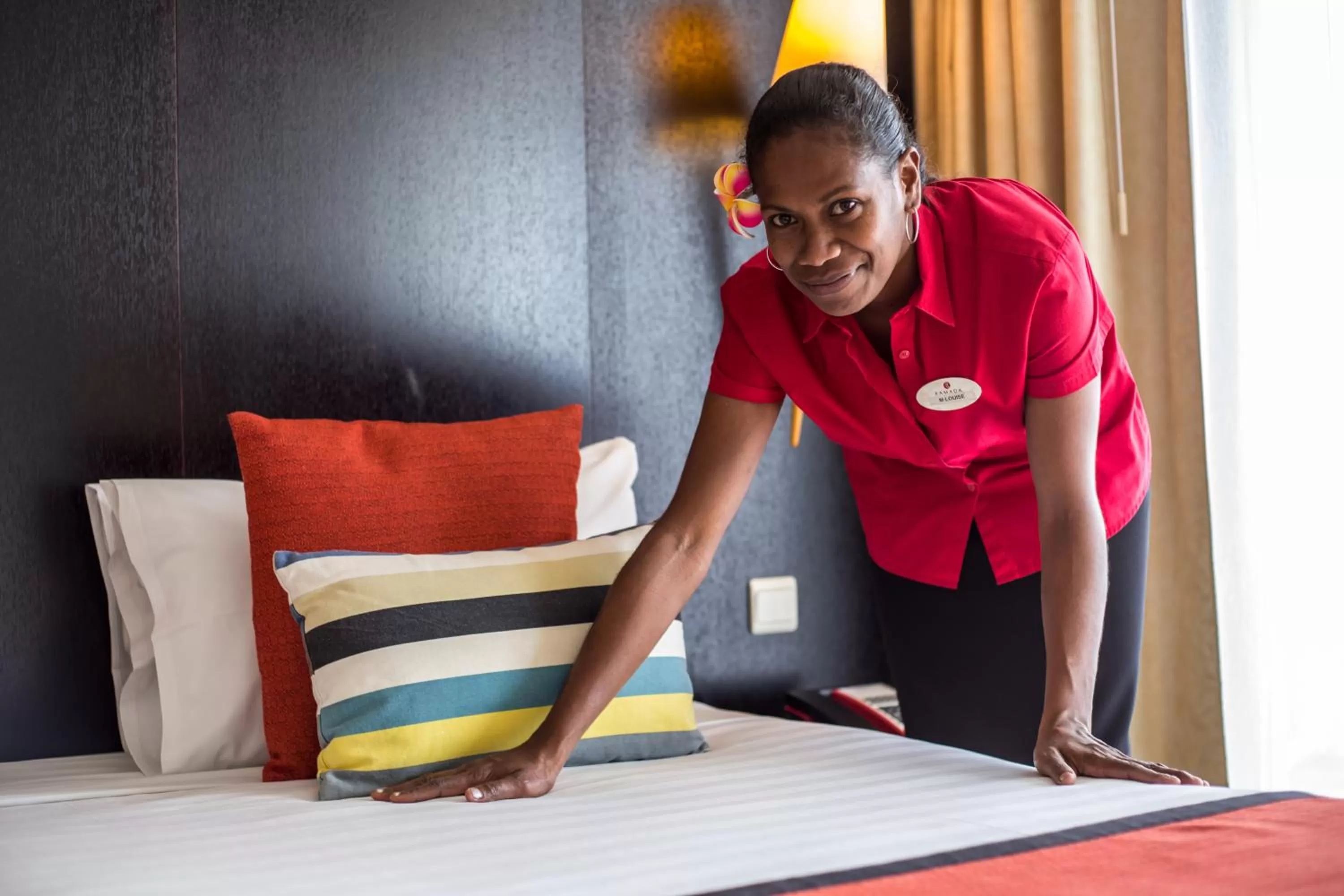 Staff, Bed in Ramada Hotel & Suites by Wyndham Noumea