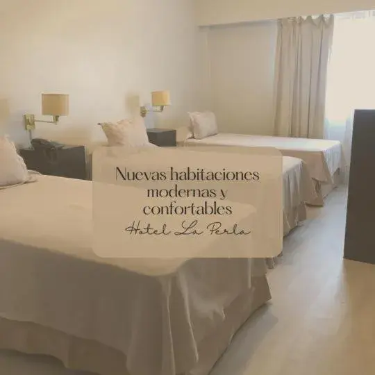 Bed in Hotel La Perla