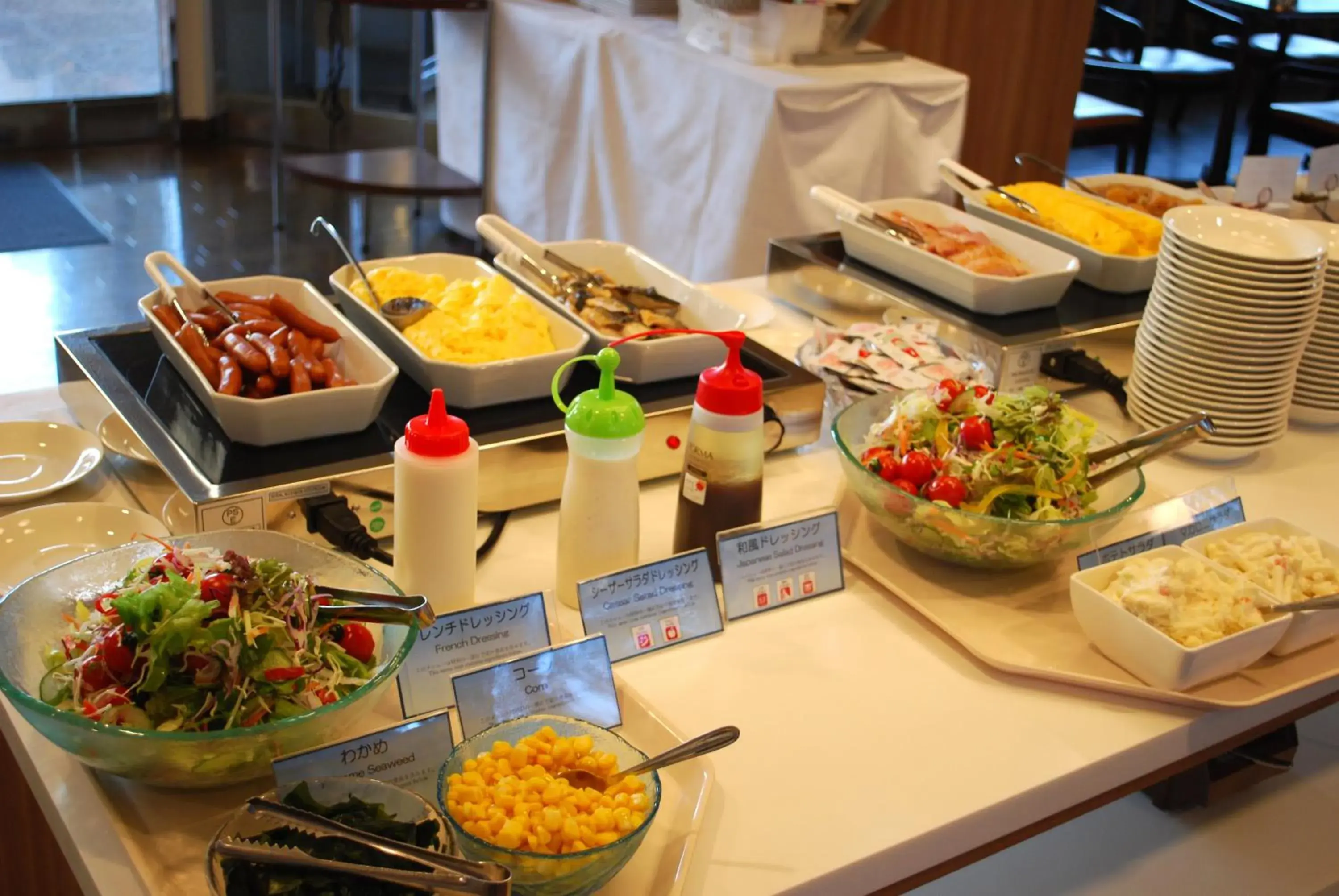 Buffet breakfast, Food in Fujisan Station Hotel