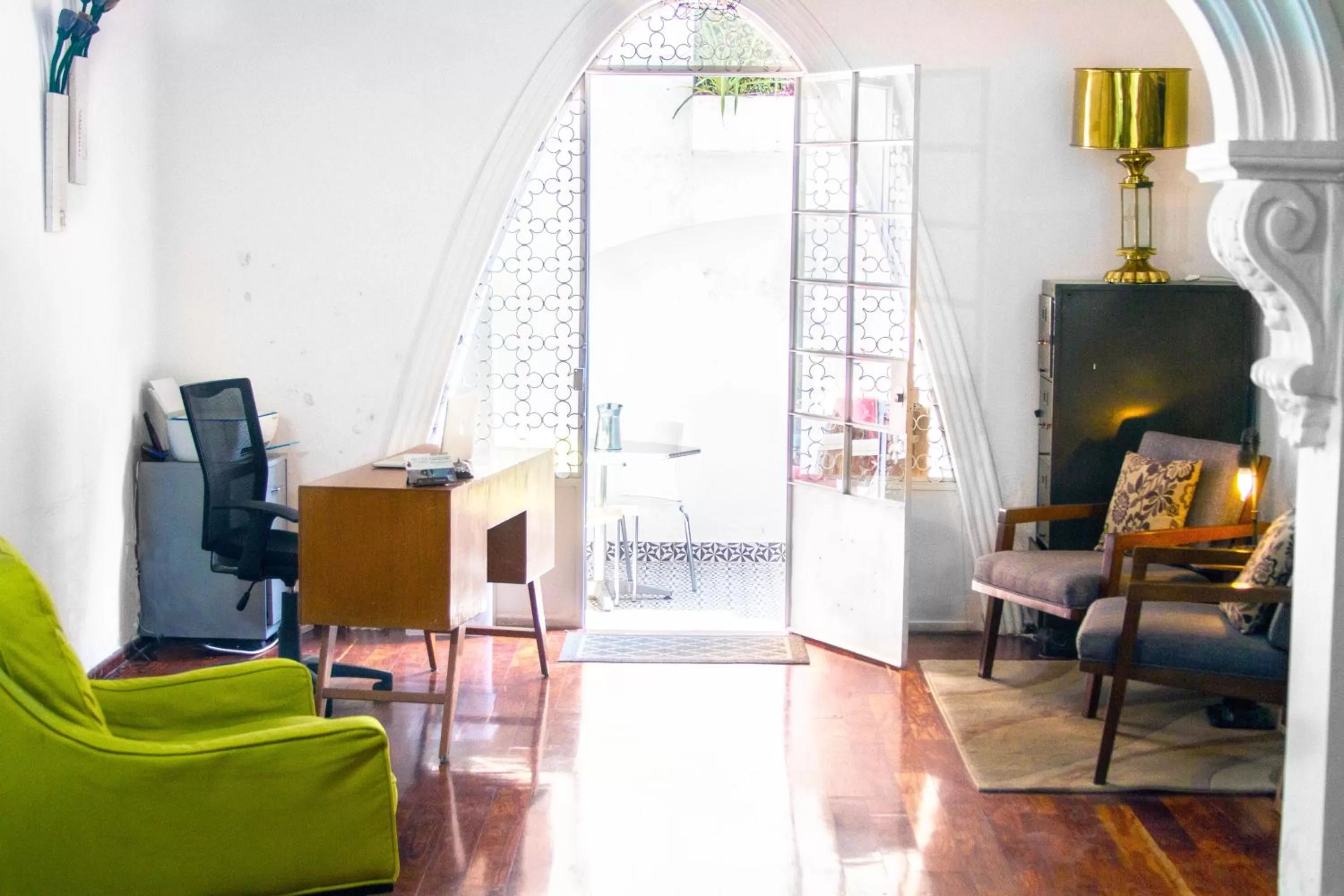 Lobby or reception, TV/Entertainment Center in Condesa Haus B&B