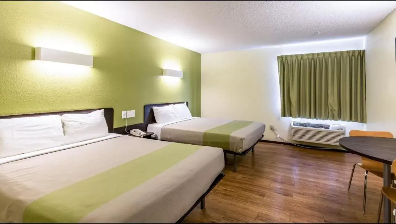 Bed in Motel 6-Troy, IL
