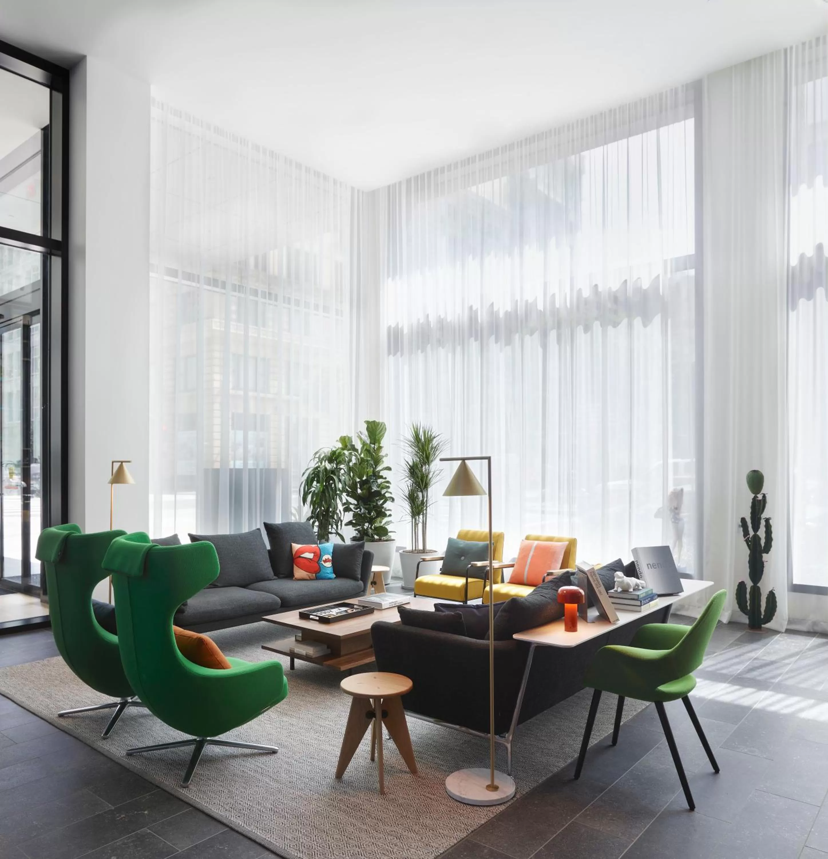 Lobby or reception in citizenM Los Angeles Downtown