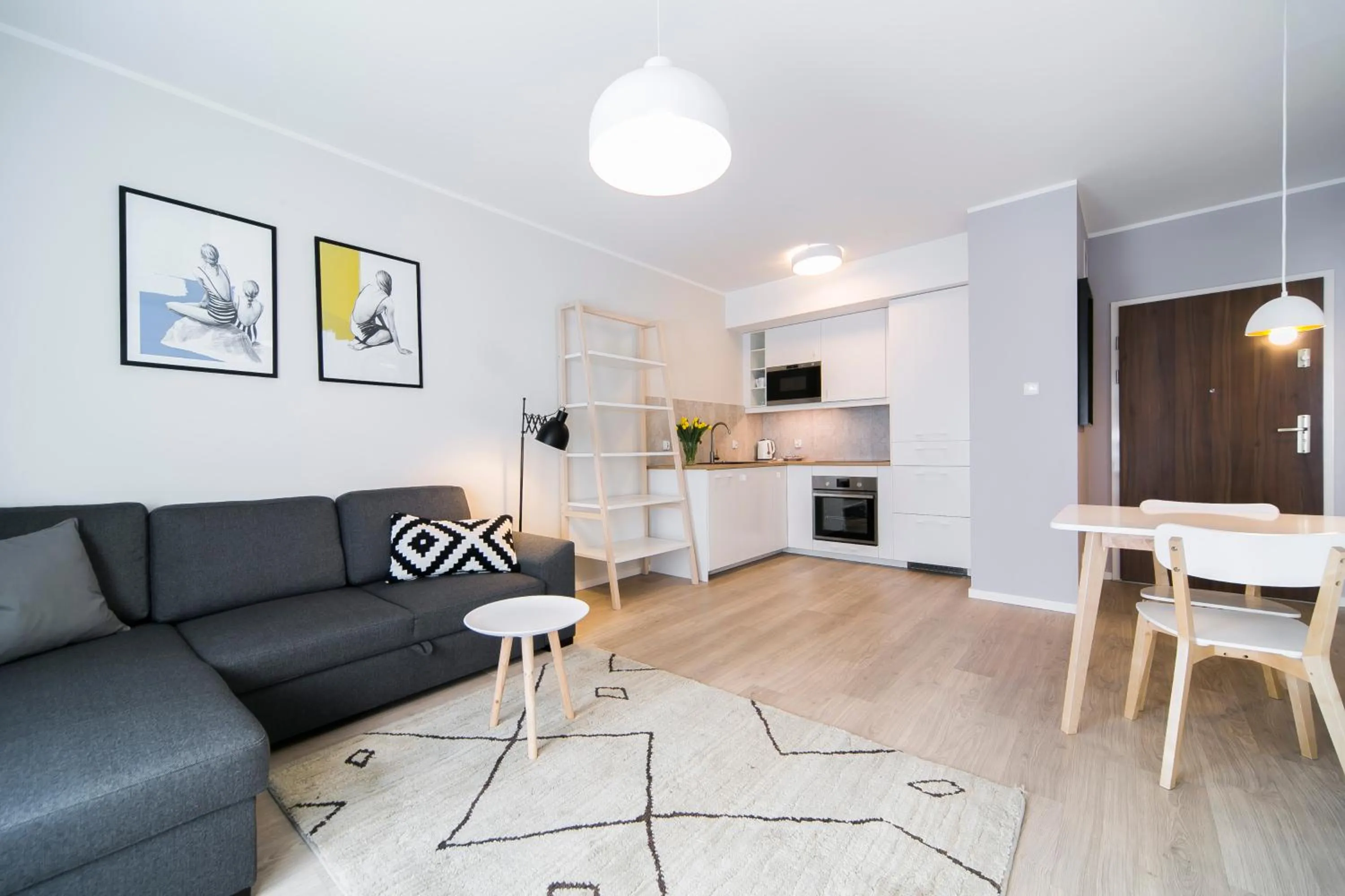 Kitchen or kitchenette in GRANO APARTMENTS Gdańsk Motława SPA & Wellness