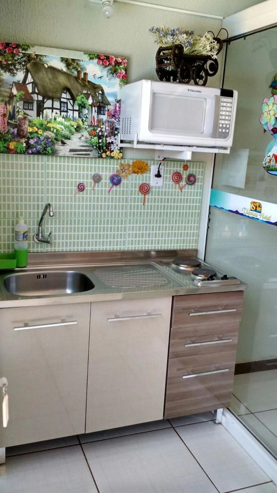 Kitchen or kitchenette in JS Thermas Hotel
