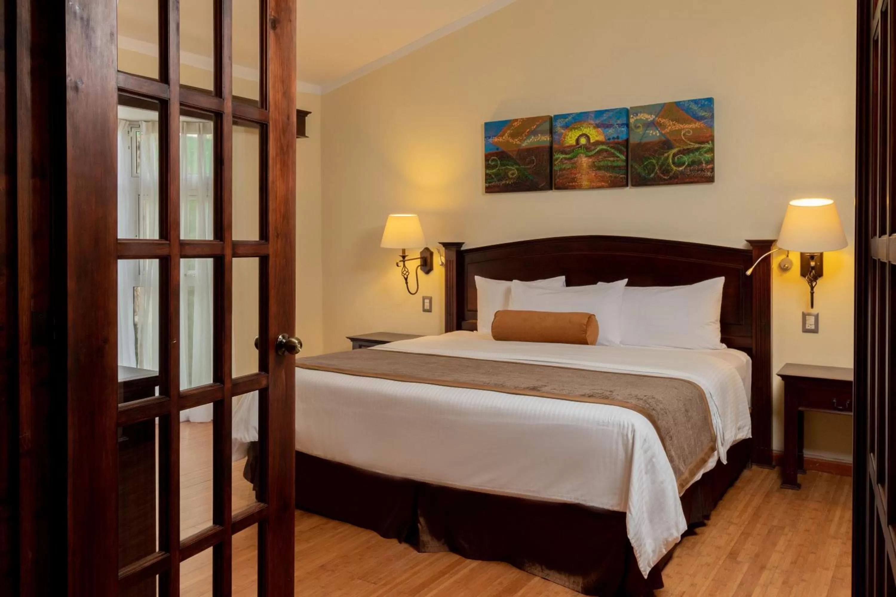 Bed in Hotel Villa Mercedes San Cristobal