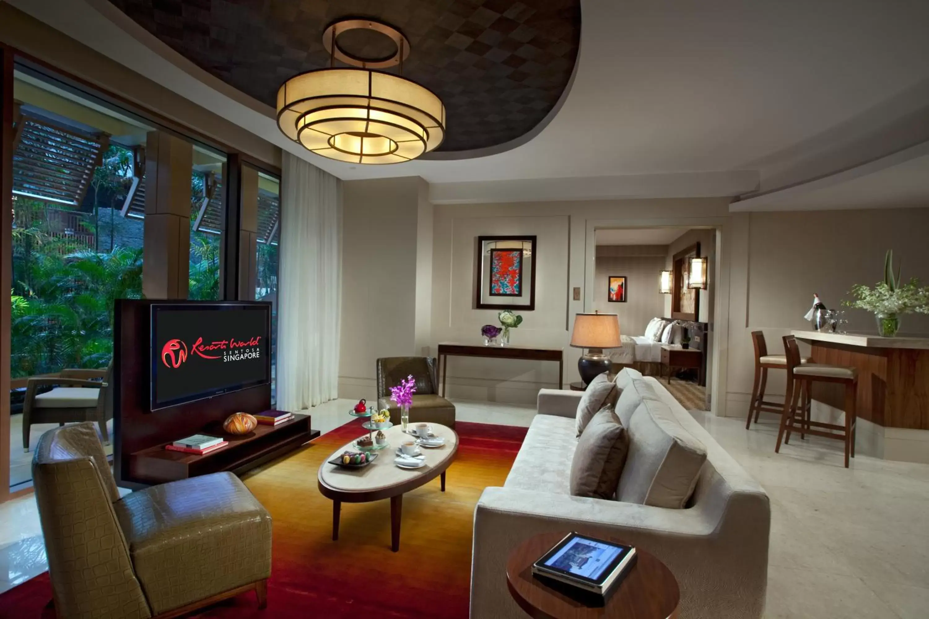 TV and multimedia, Seating Area in Resorts World Sentosa - Equarius Hotel