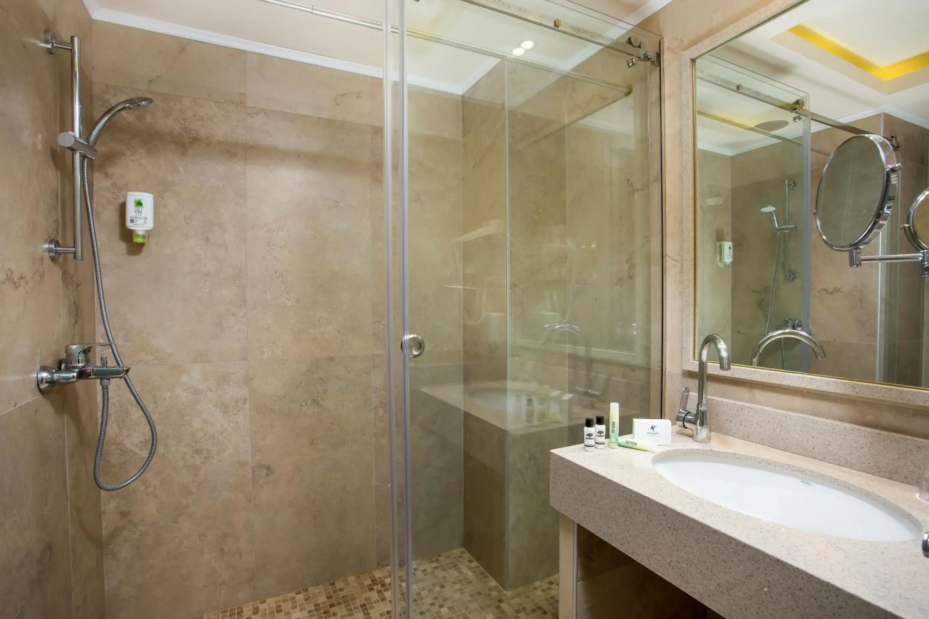 Bathroom in Pegasos Deluxe Beach Hotel